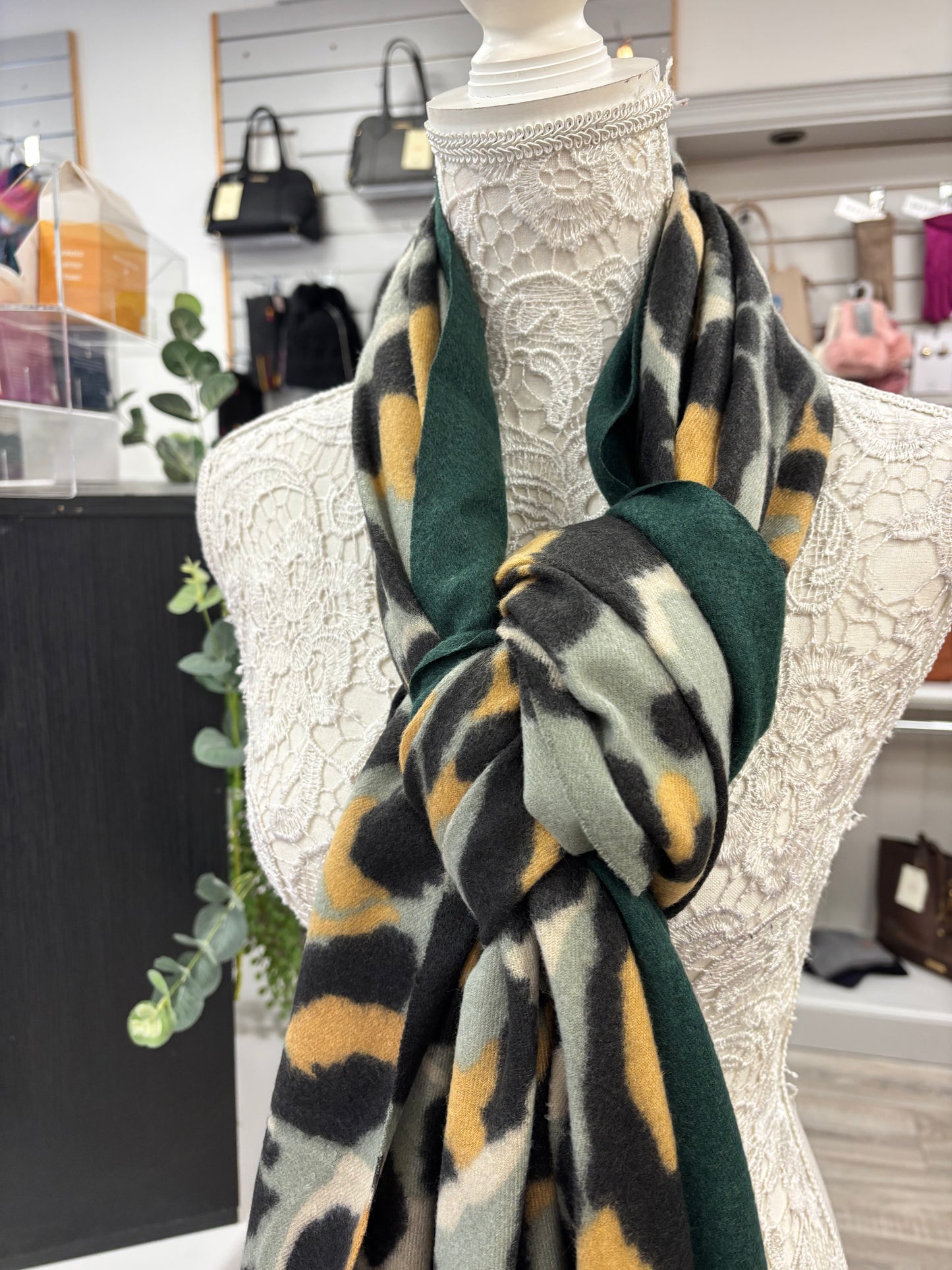 Faye animal print scarf