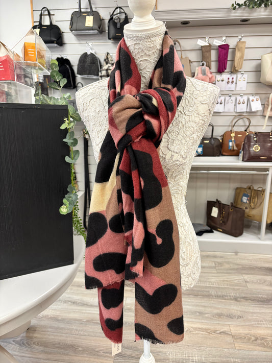 Frances animal print scarf