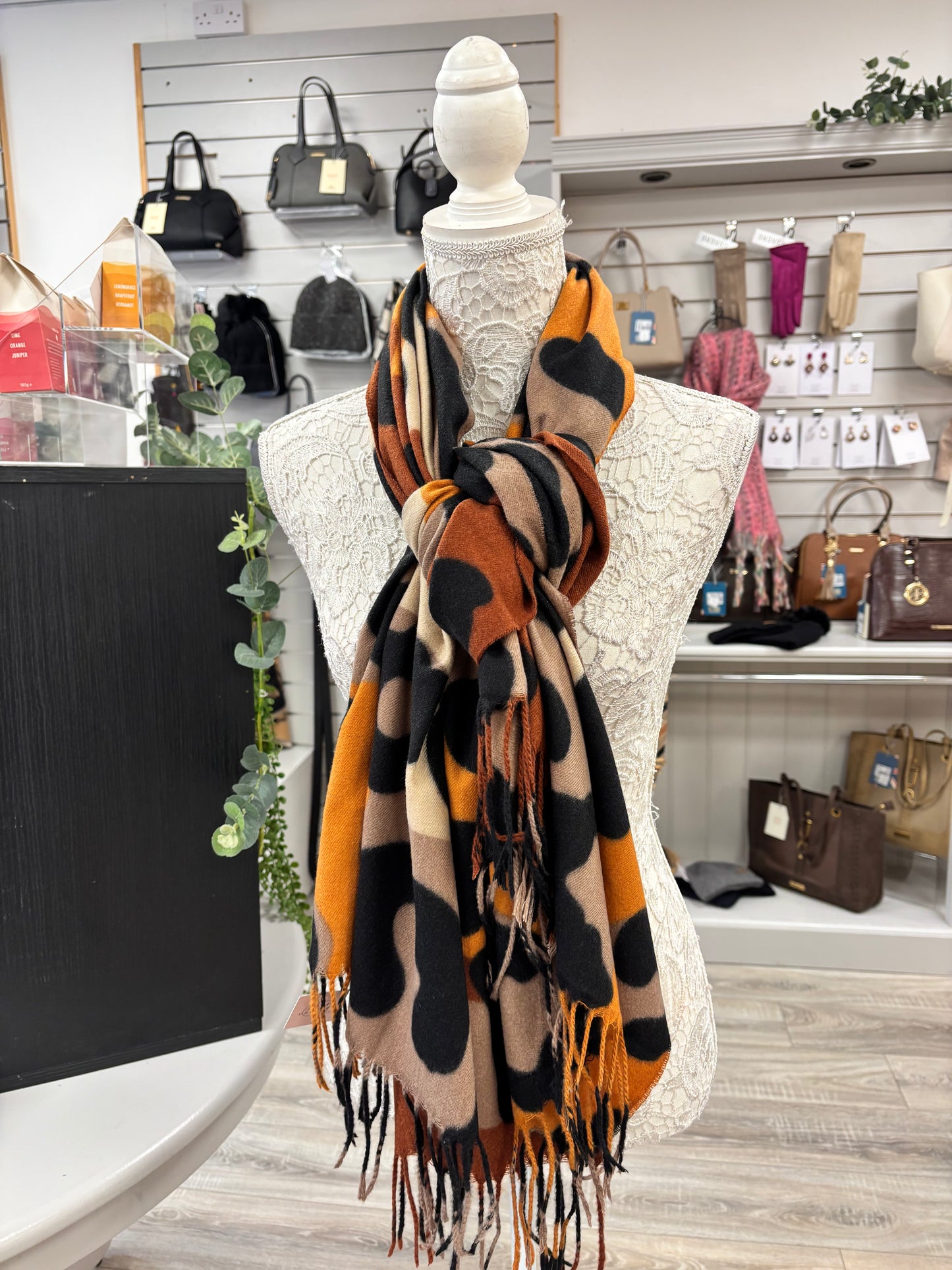 Faye animal print scarf