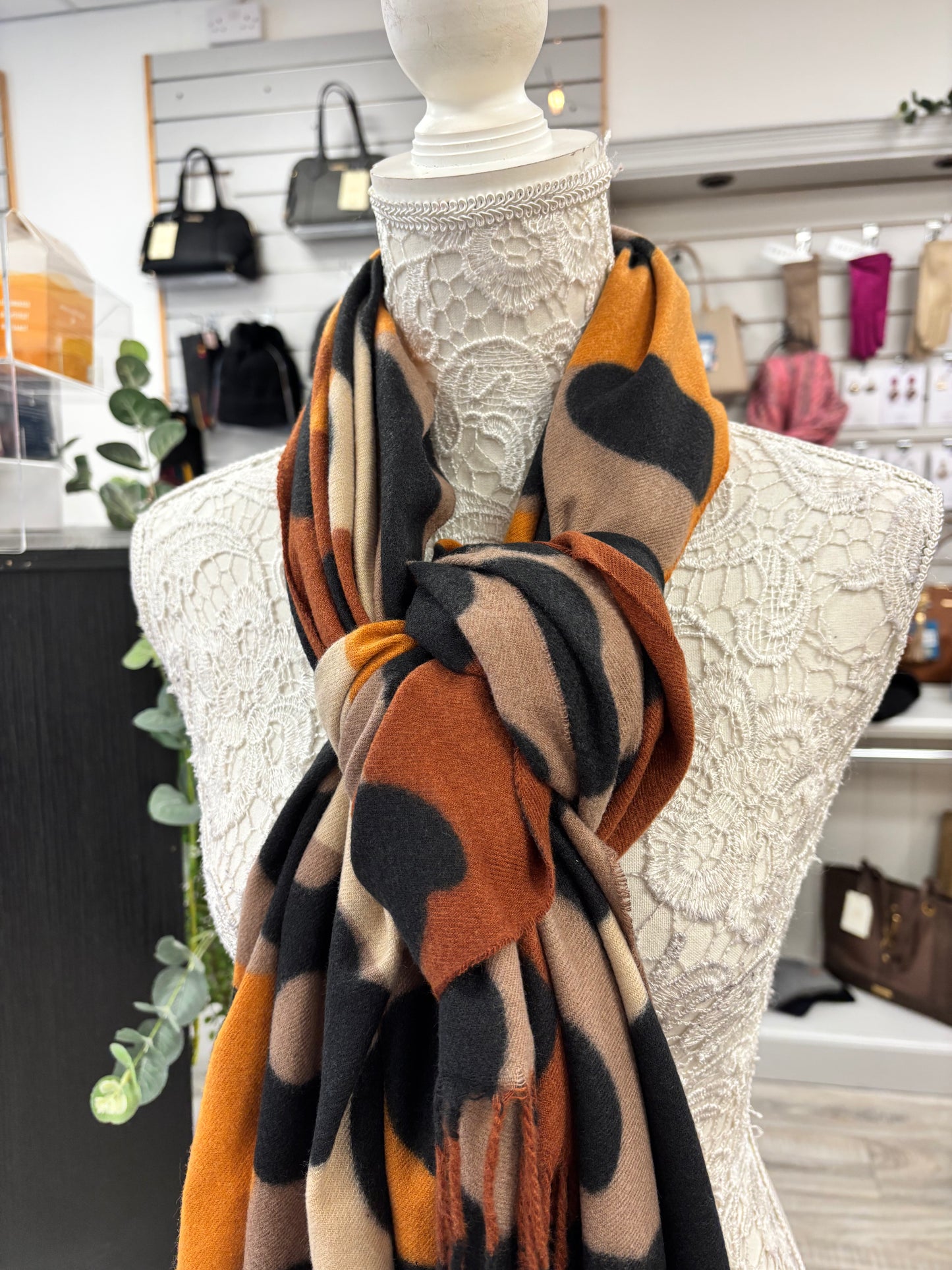 Faye animal print scarf