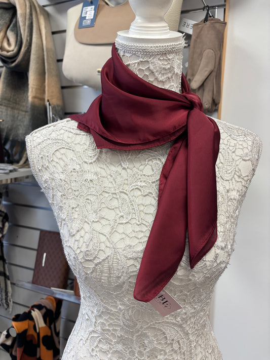 Kali Solid Color Silk Square Scarf