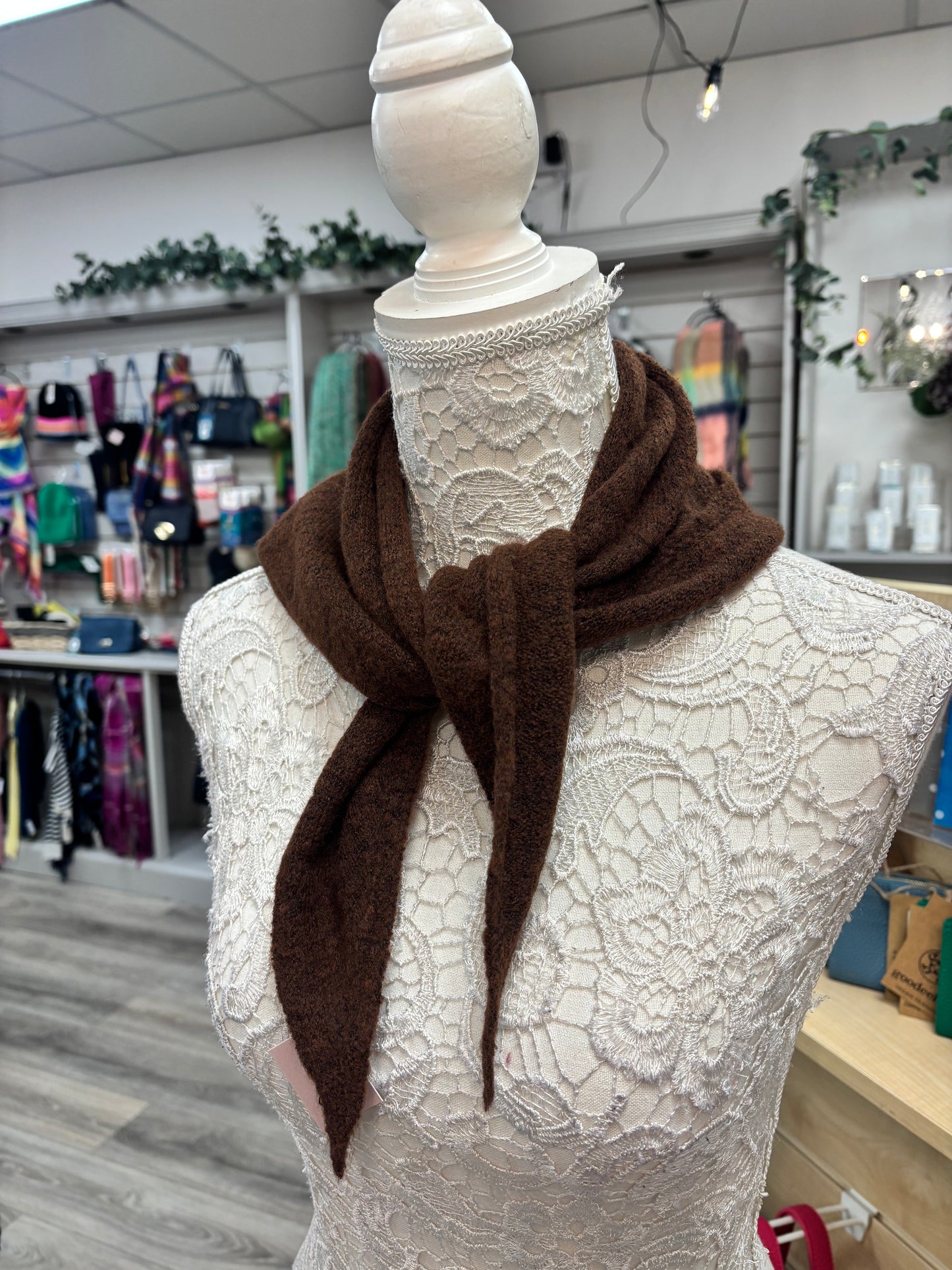 Dinah fine knit neck scarf