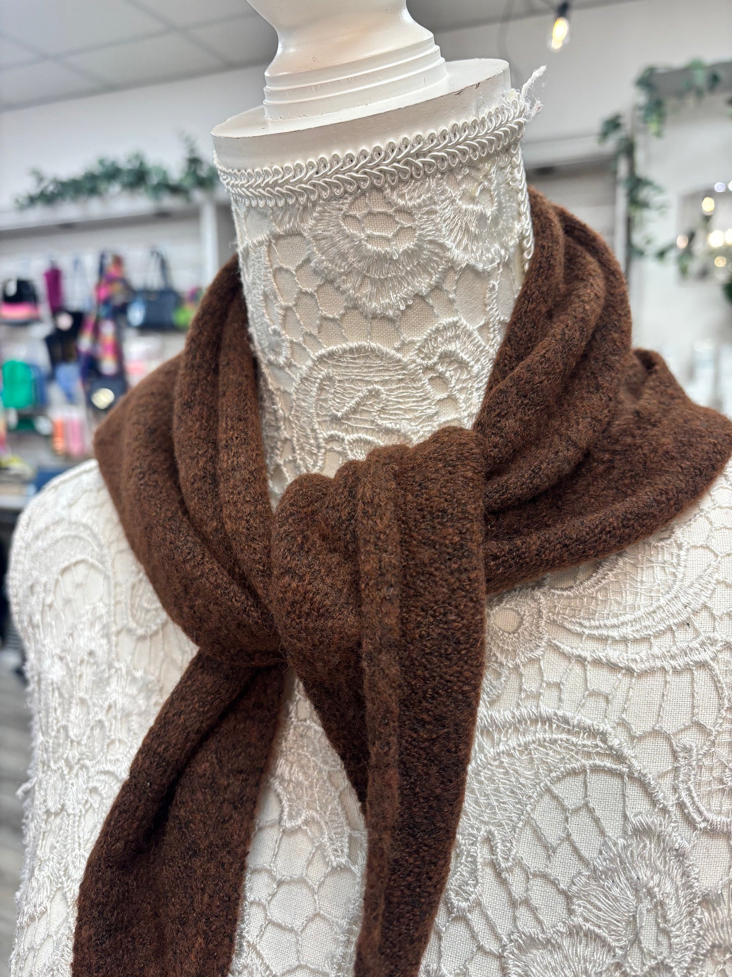 Dinah fine knit neck scarf