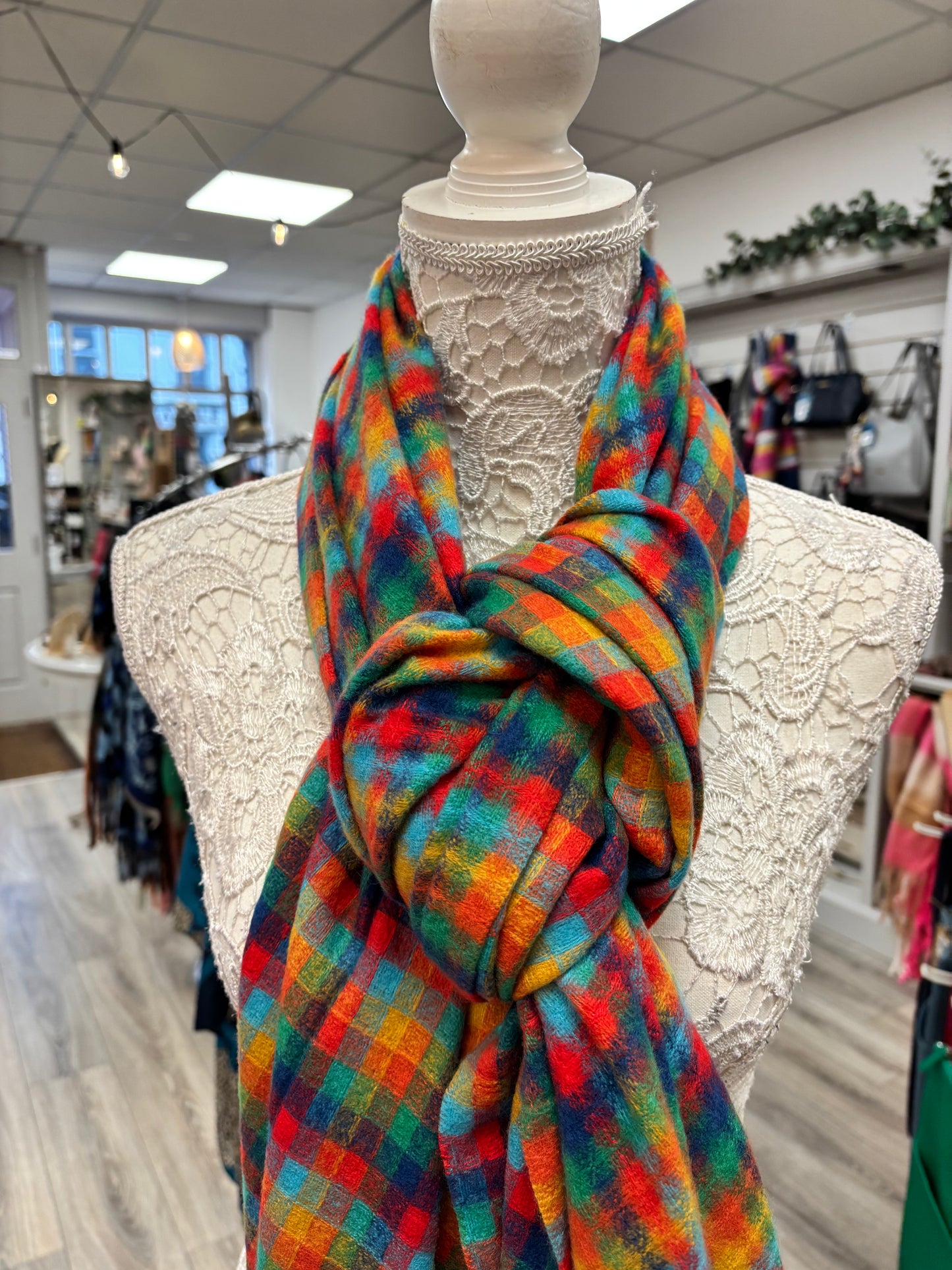 Mena multi coloured scarf