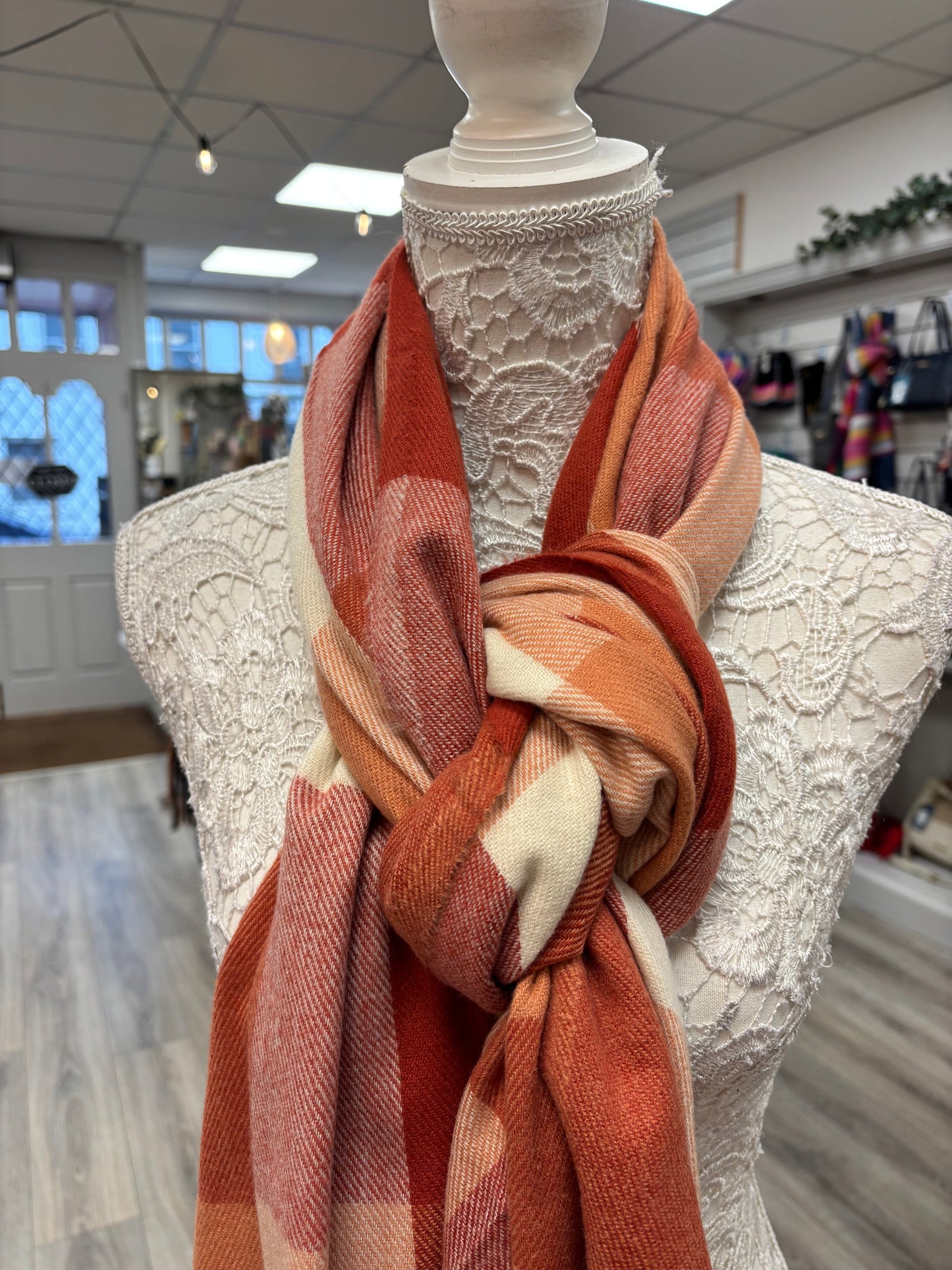 Sheena checked scarf