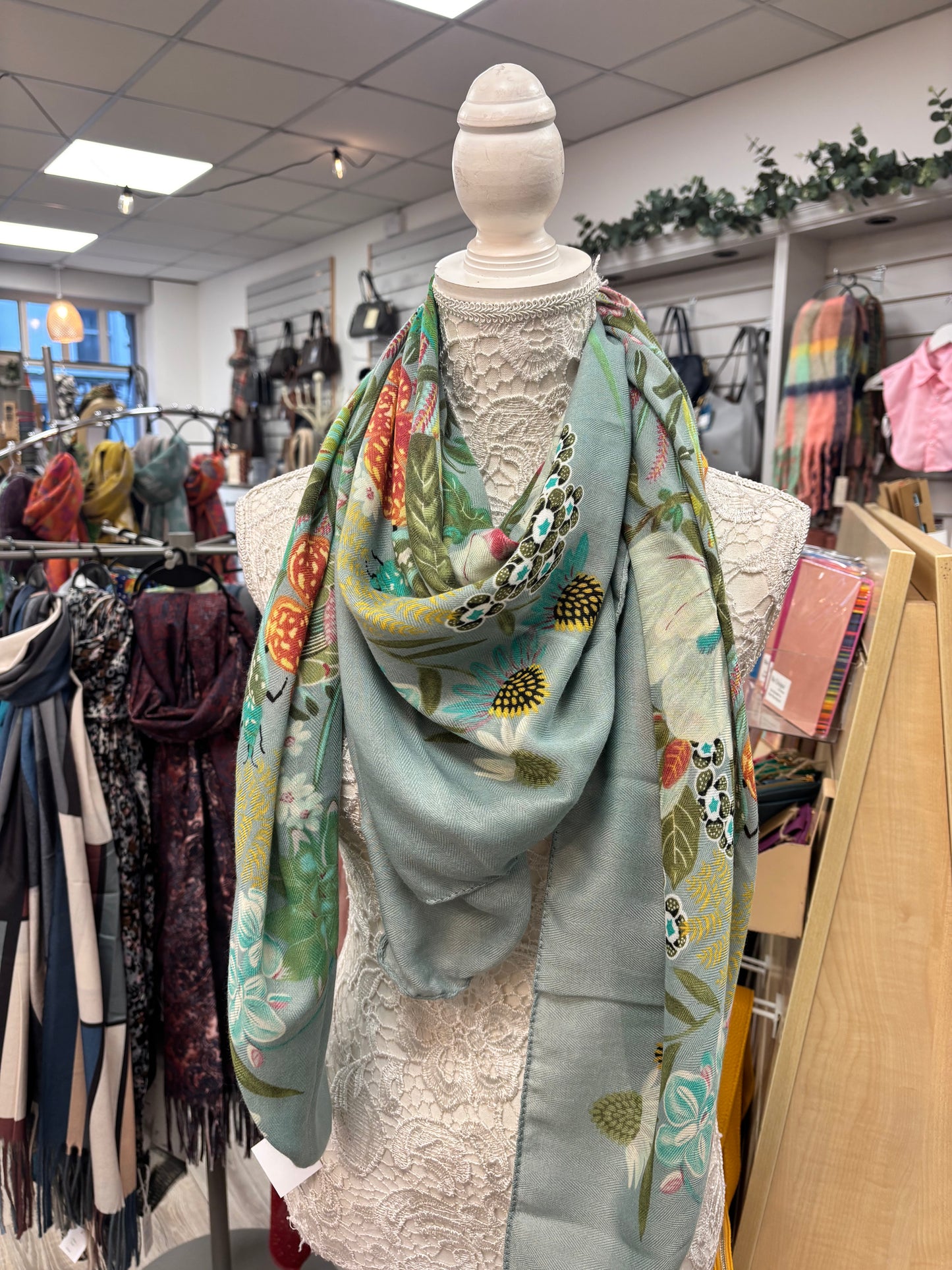 Blossom square scarf