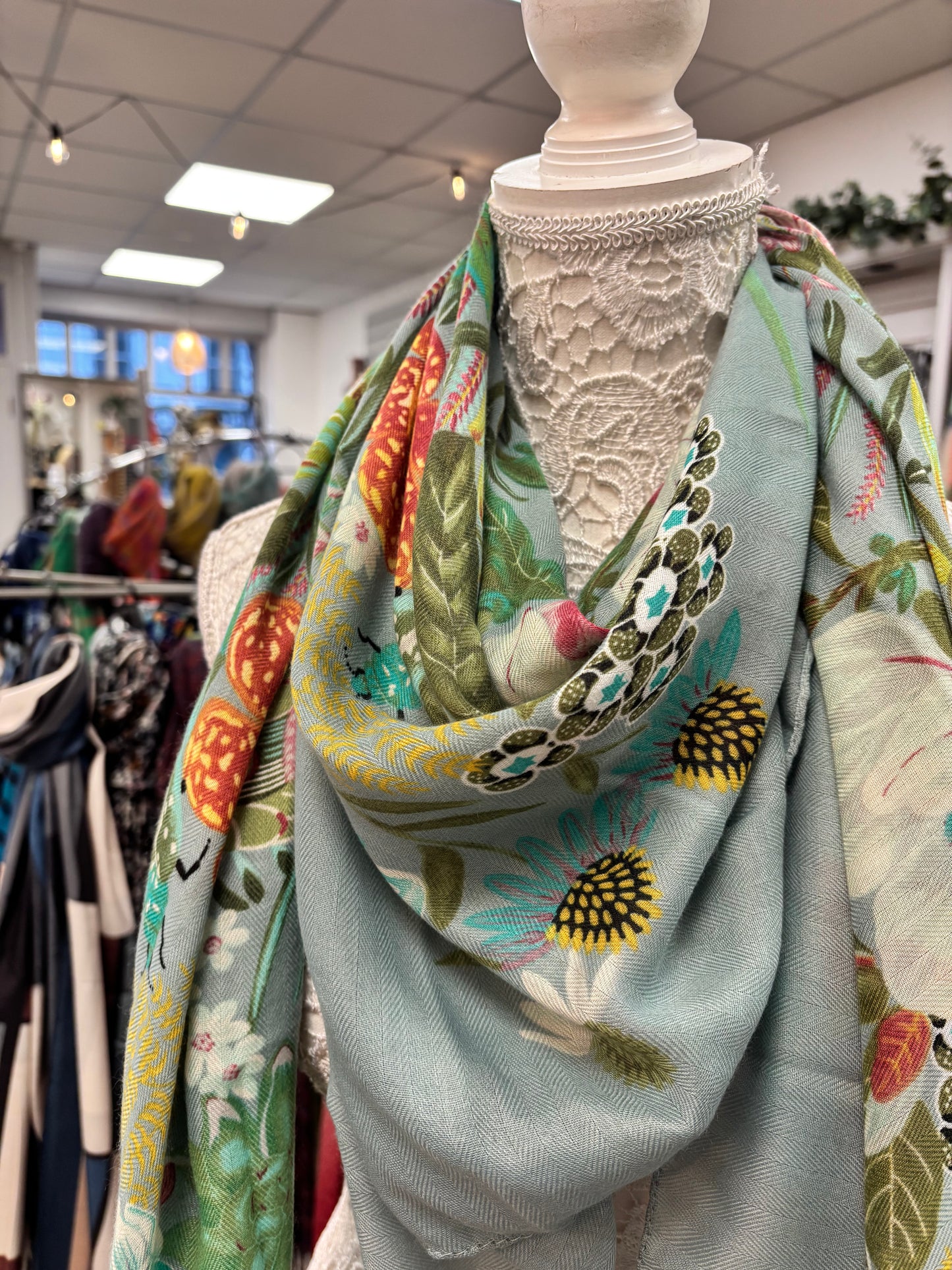 Blossom square scarf