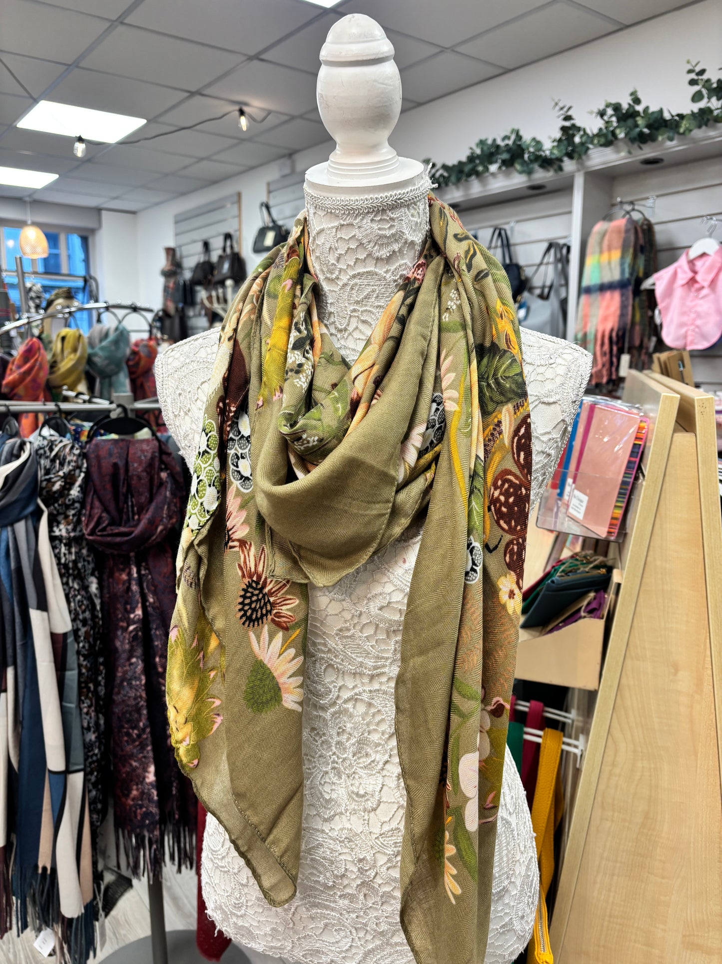 Blossom square scarf