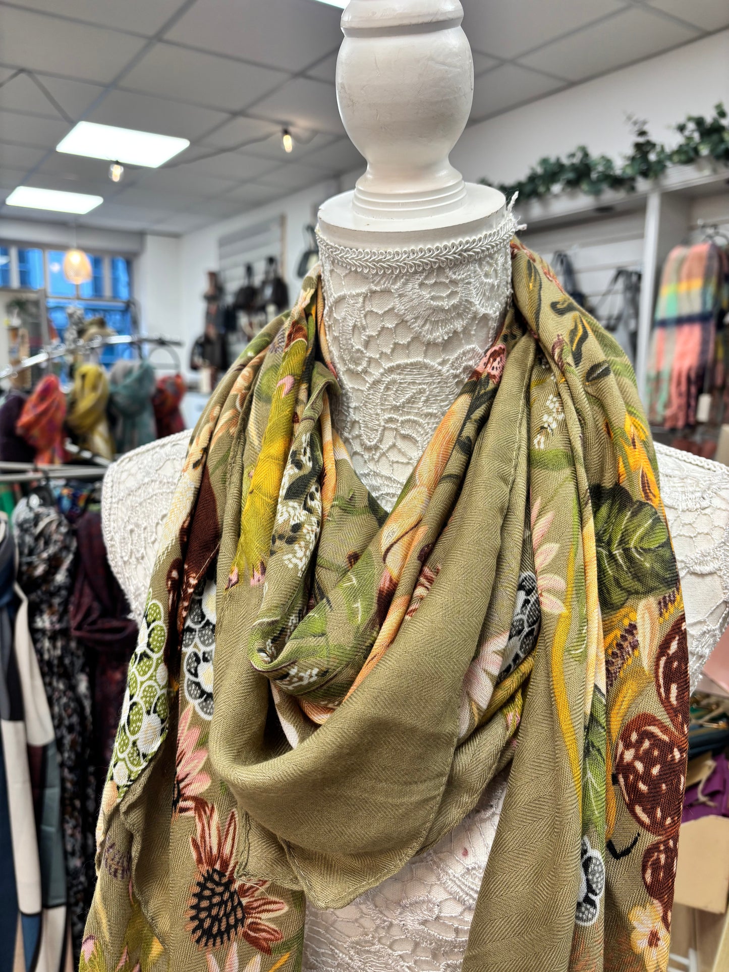 Blossom square scarf