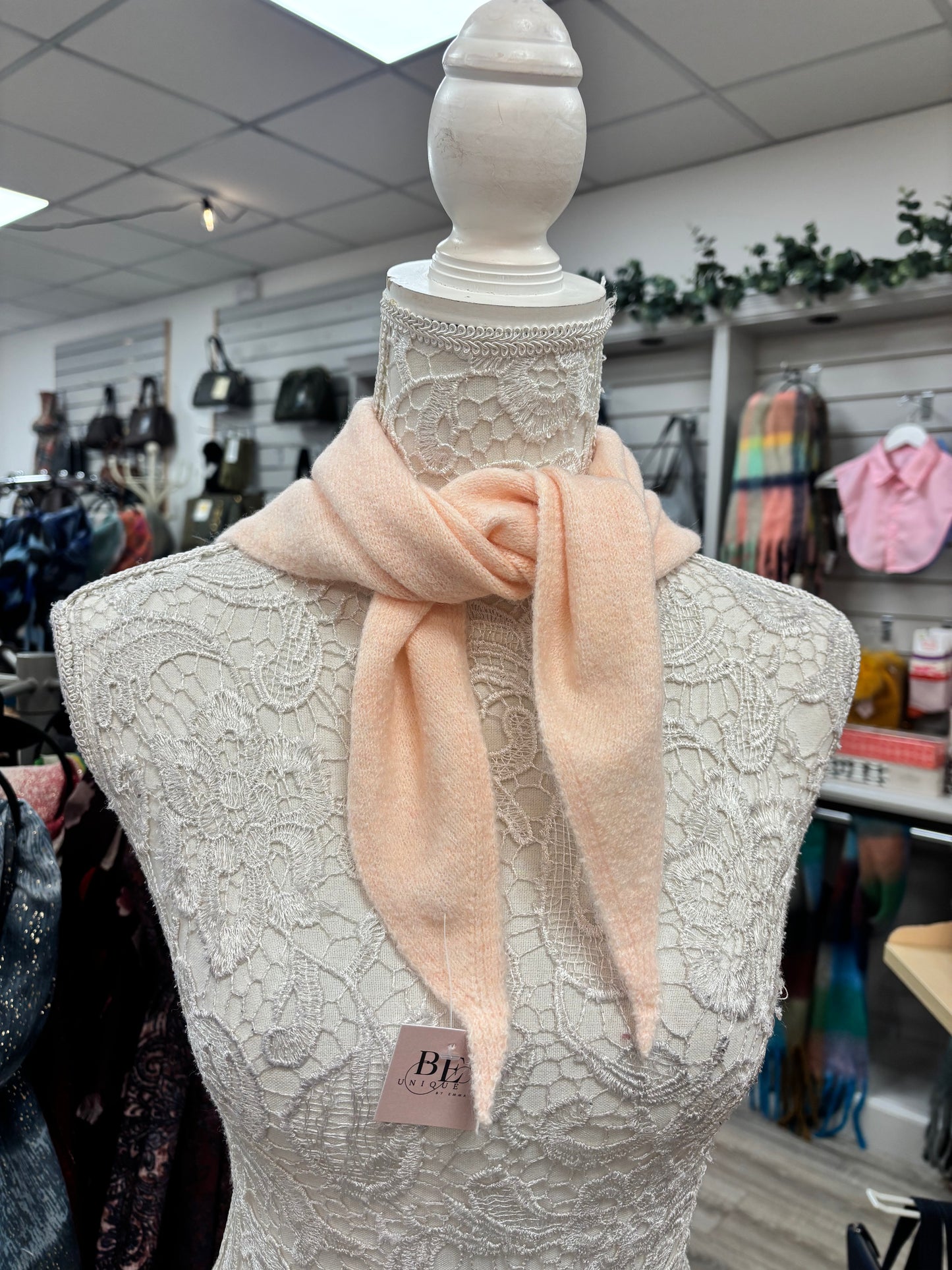 Dinah fine knit neck scarf