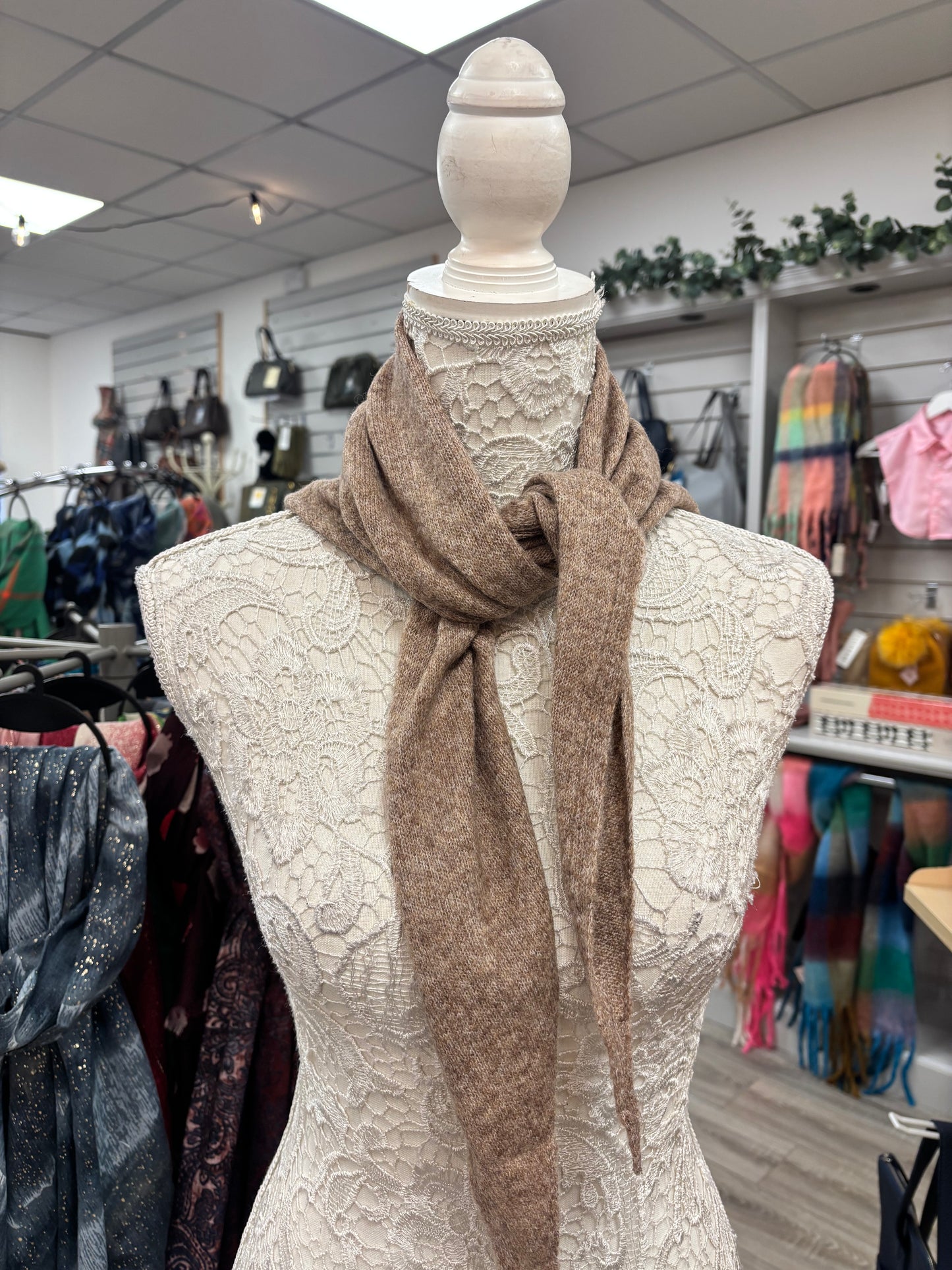 Dinah fine knit neck scarf