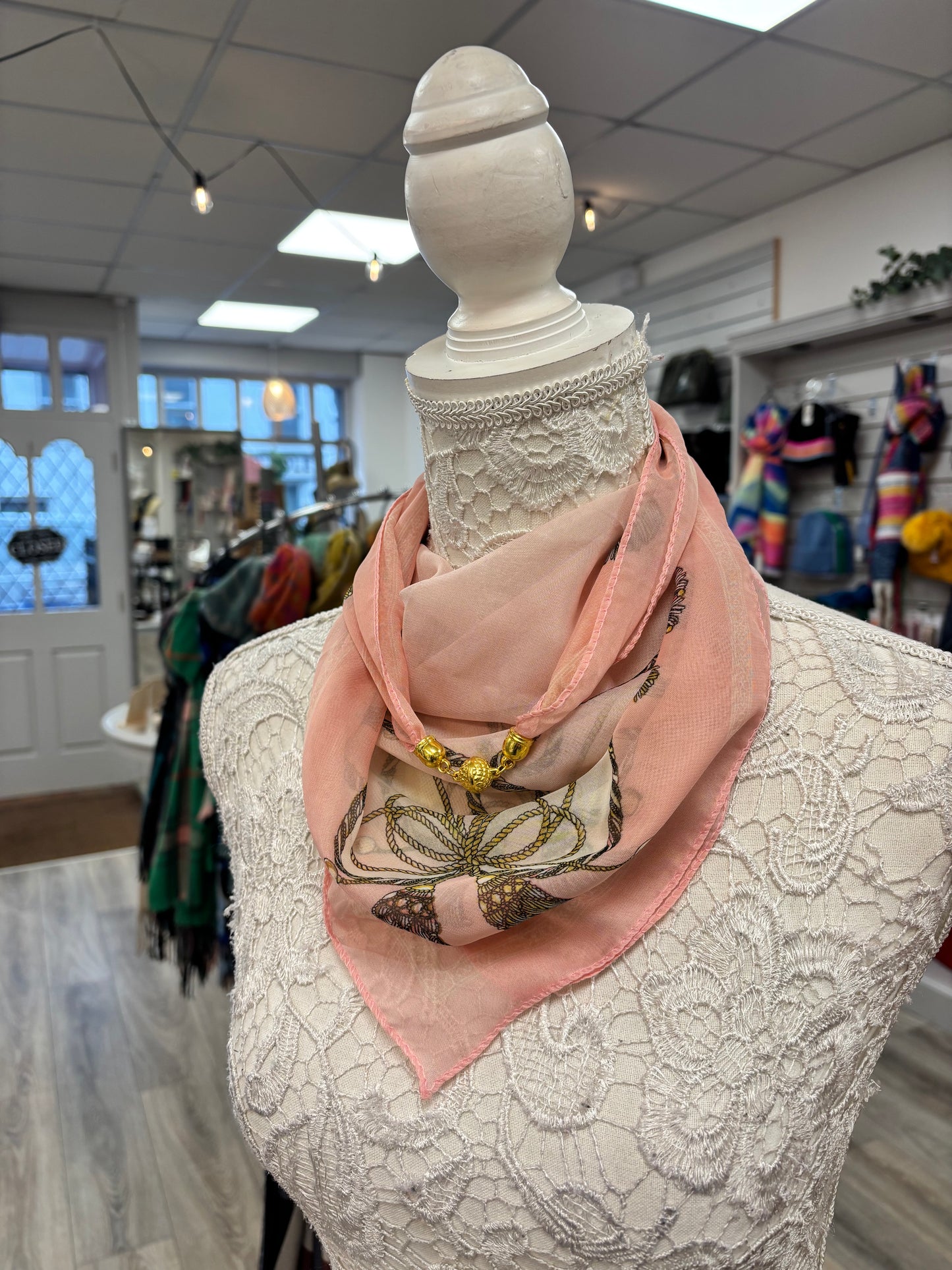 Josie chiffon magnetic neck scarf