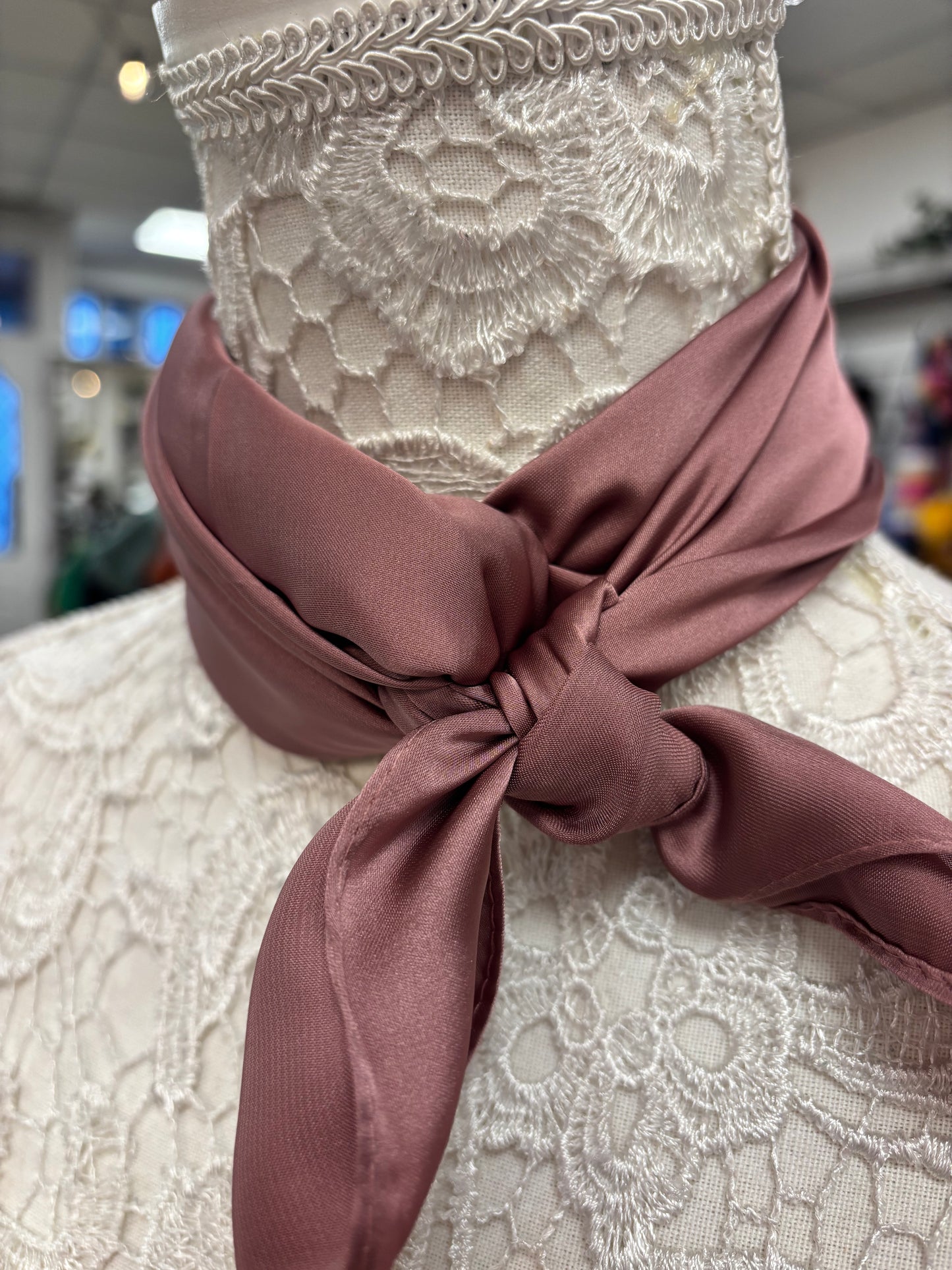 Kali Solid Color Silk Square Scarf