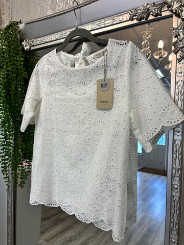 Angie White cotton blouse