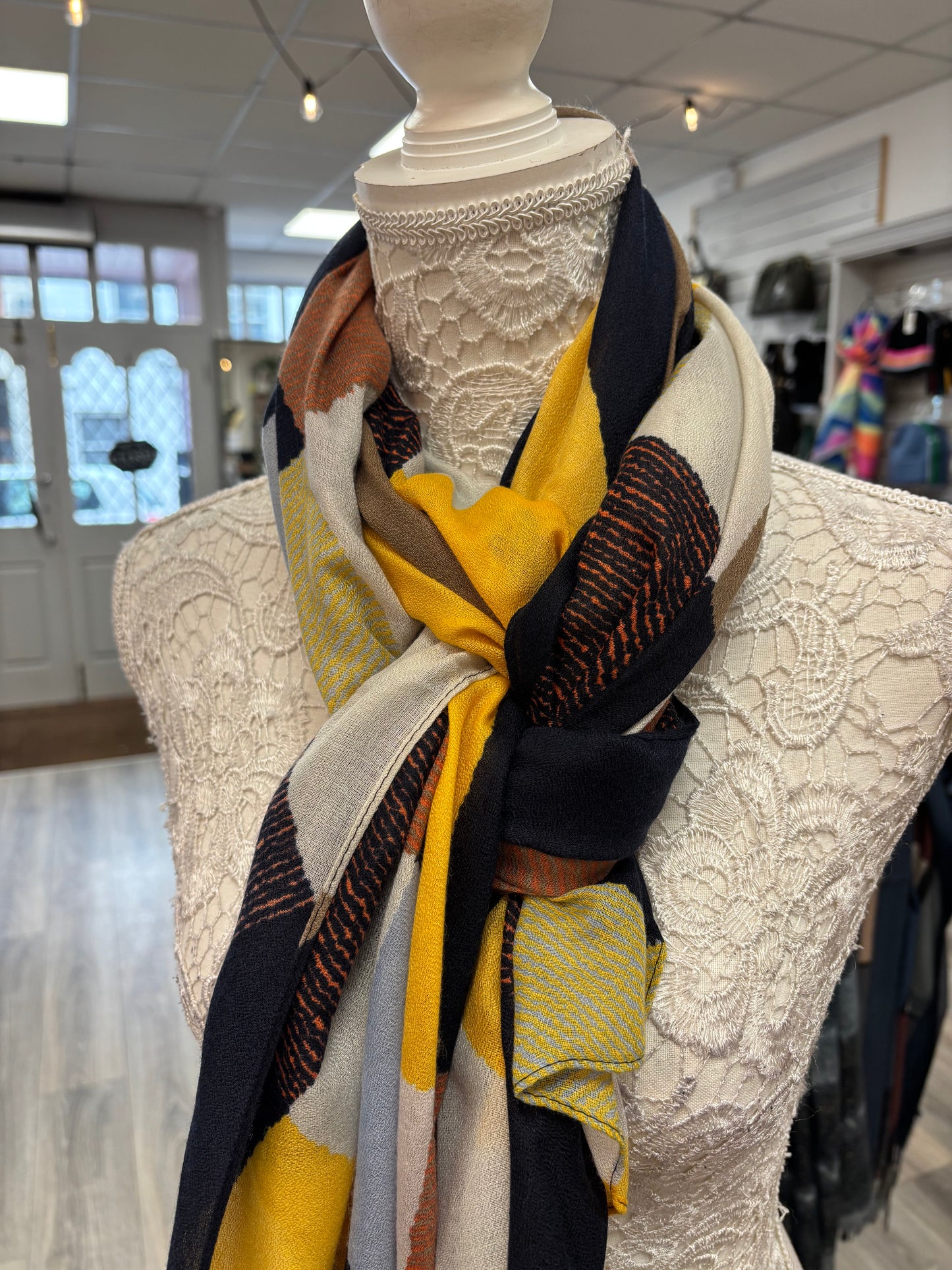 Lila square print scarf