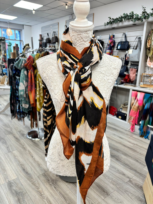 Nola animal print scarf