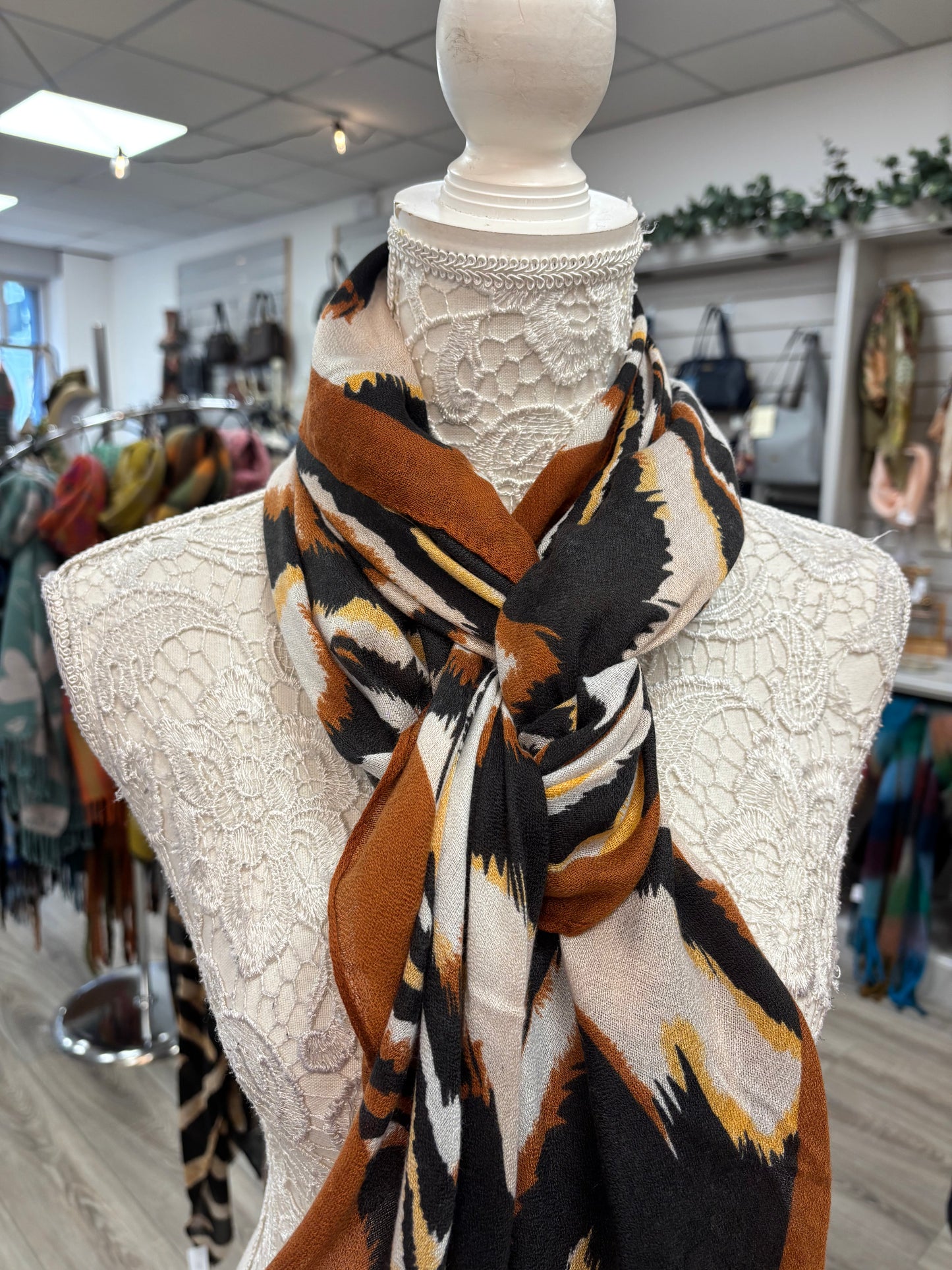 Nola animal print scarf