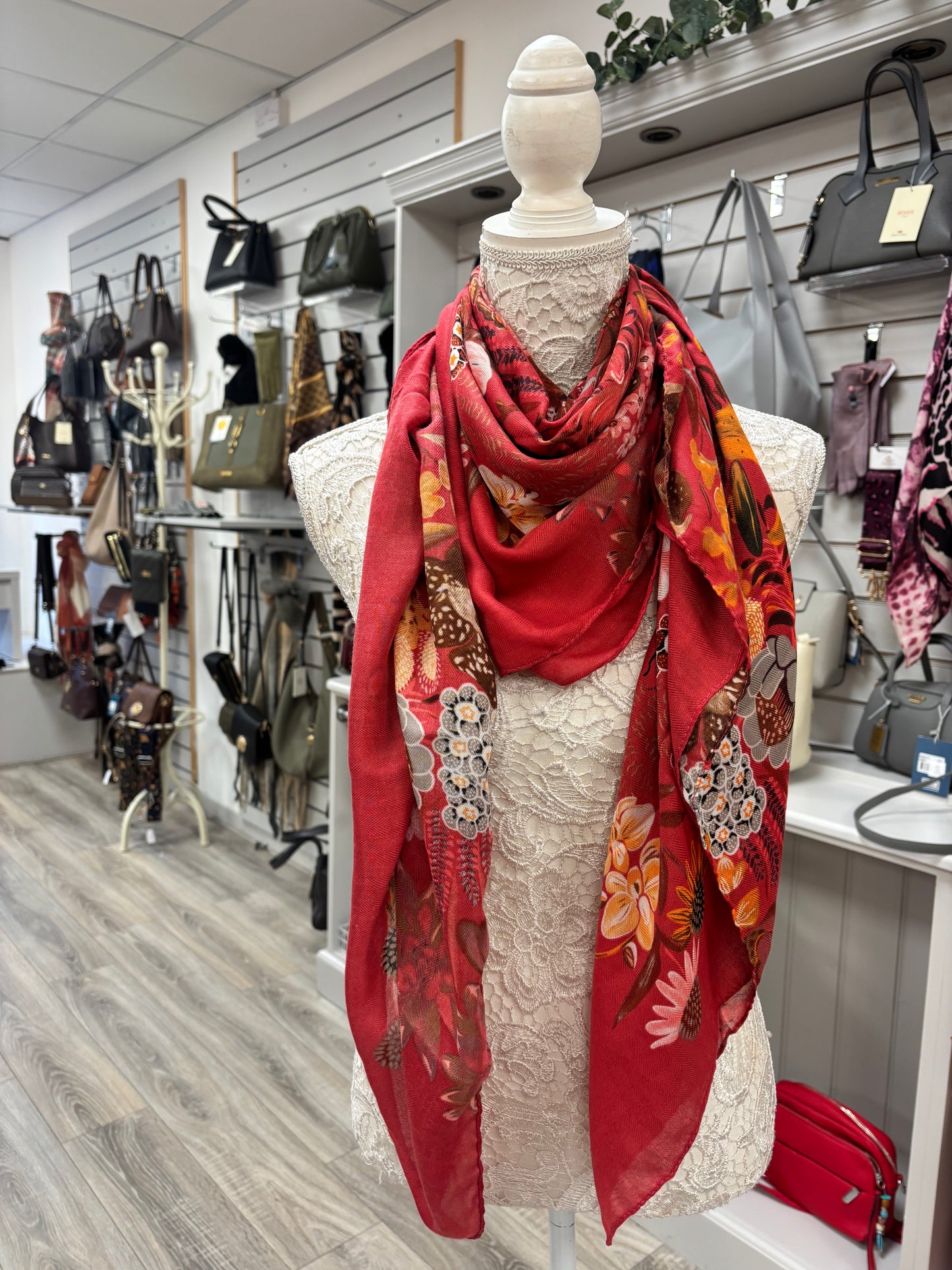 Blossom square scarf