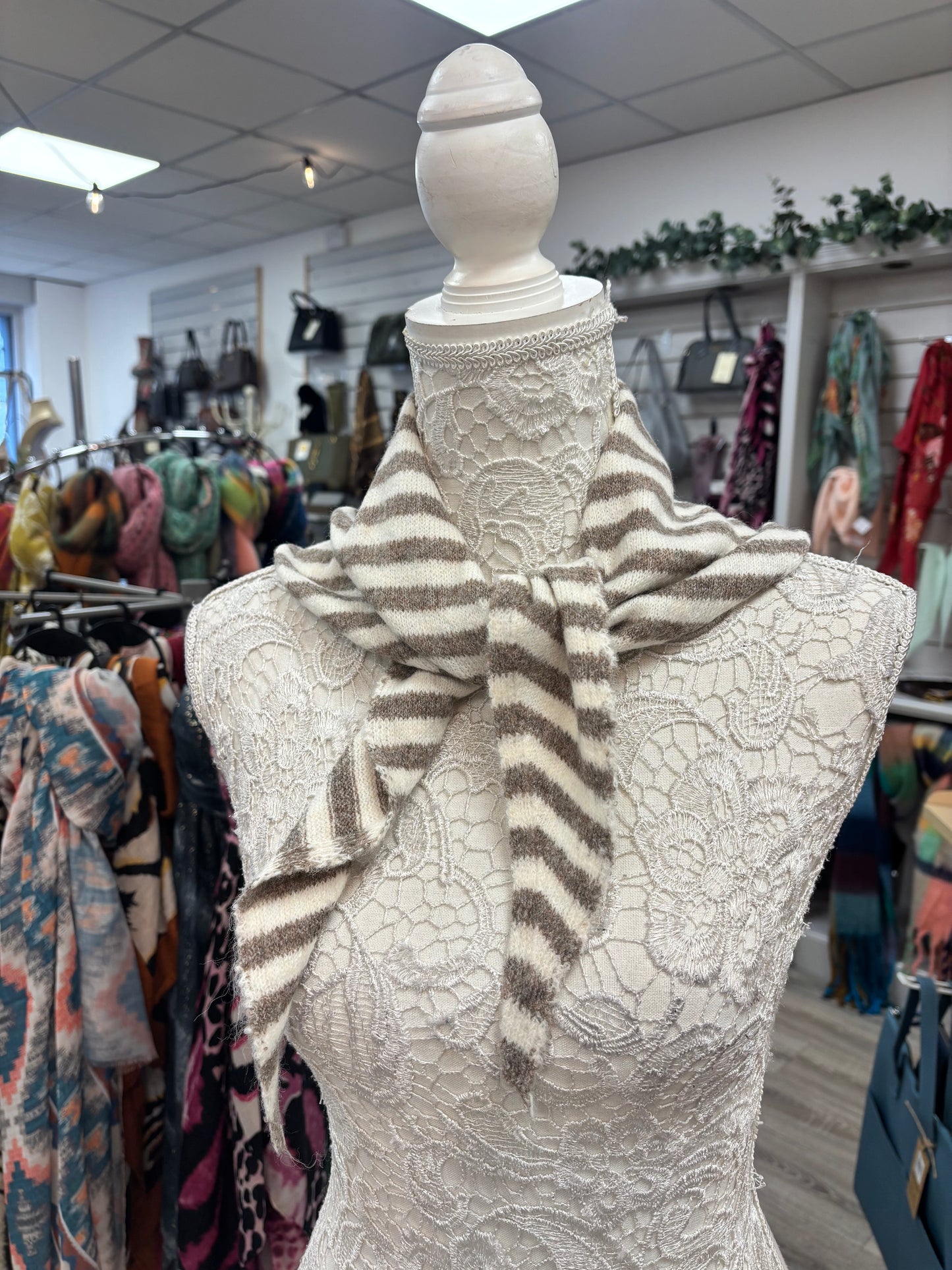 Delta fine knit scarf