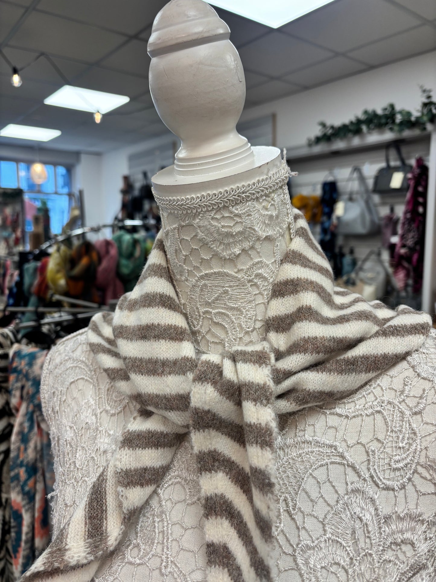 Delta fine knit scarf