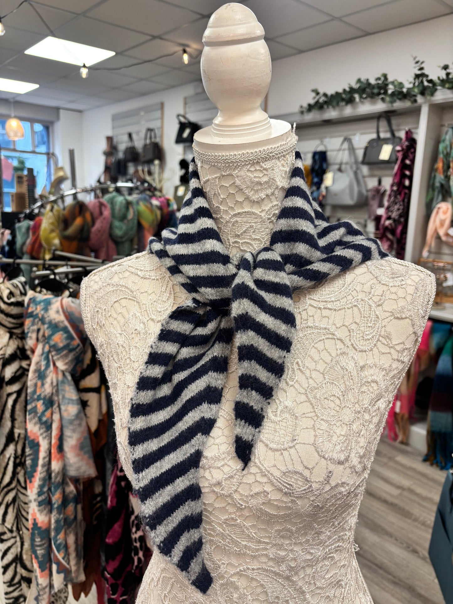 Delta fine knit scarf