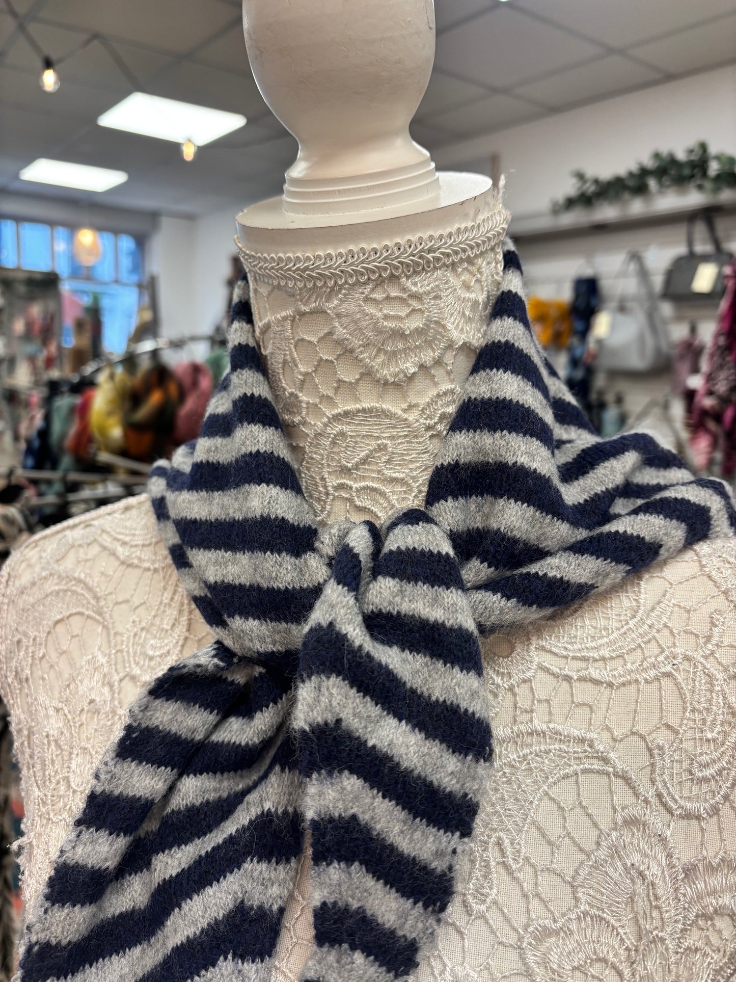 Delta fine knit scarf