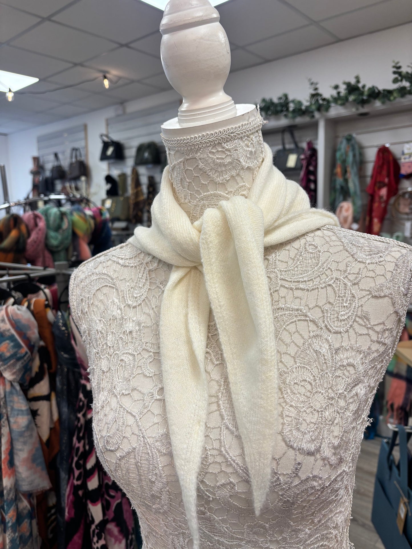 Dinah fine knit neck scarf