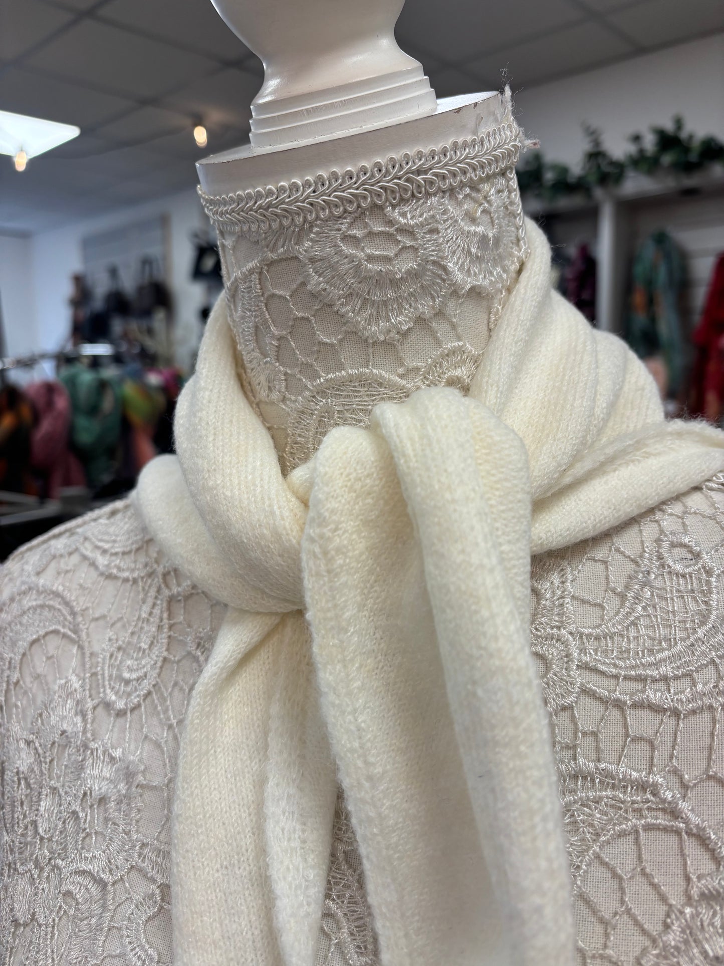 Dinah fine knit neck scarf