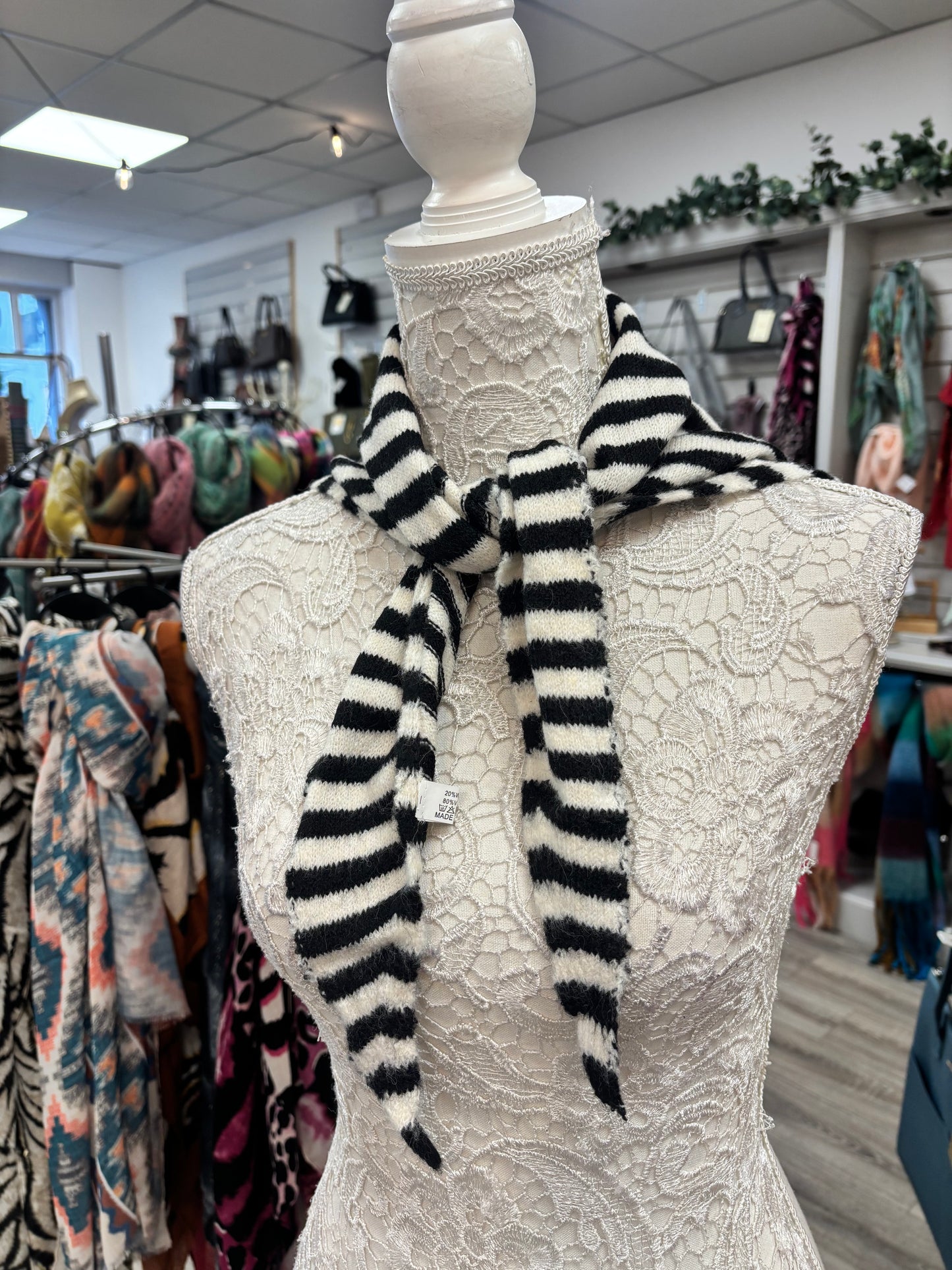 Delta fine knit scarf