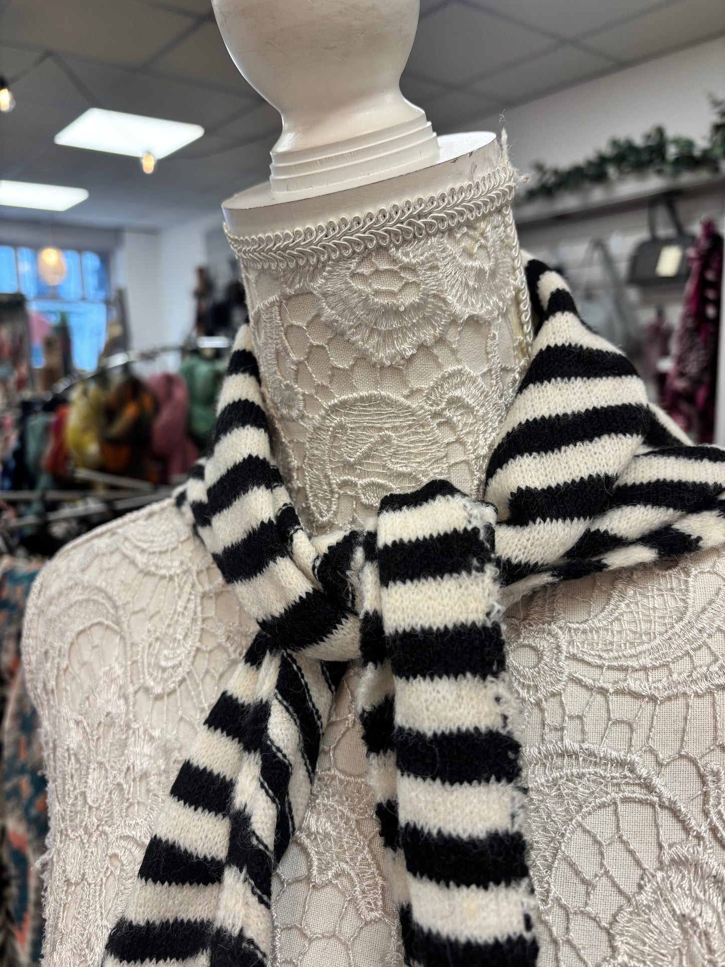 Delta fine knit scarf