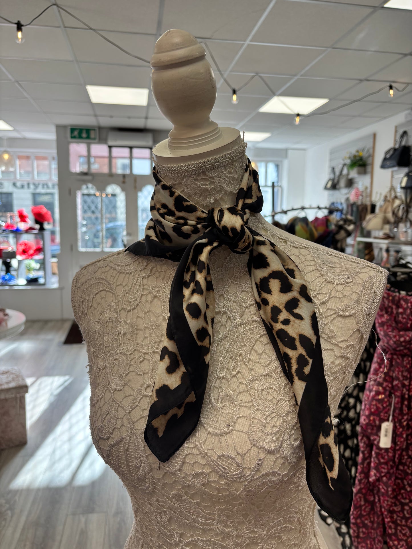 Jess animal print neck scarf