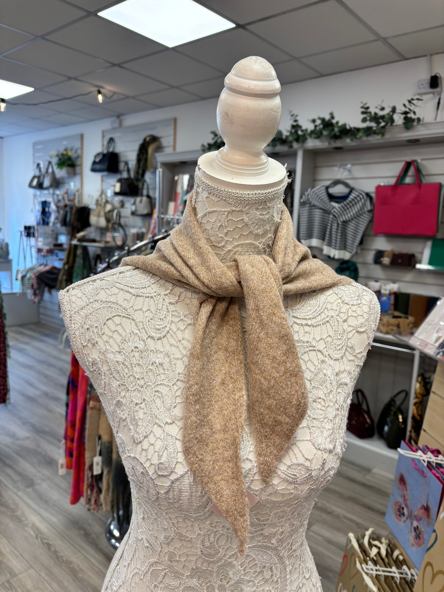 Dinah fine knit neck scarf
