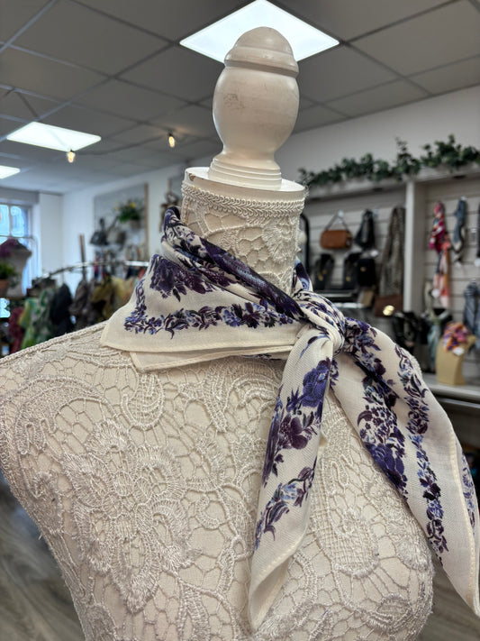 Prairie print neck scarf