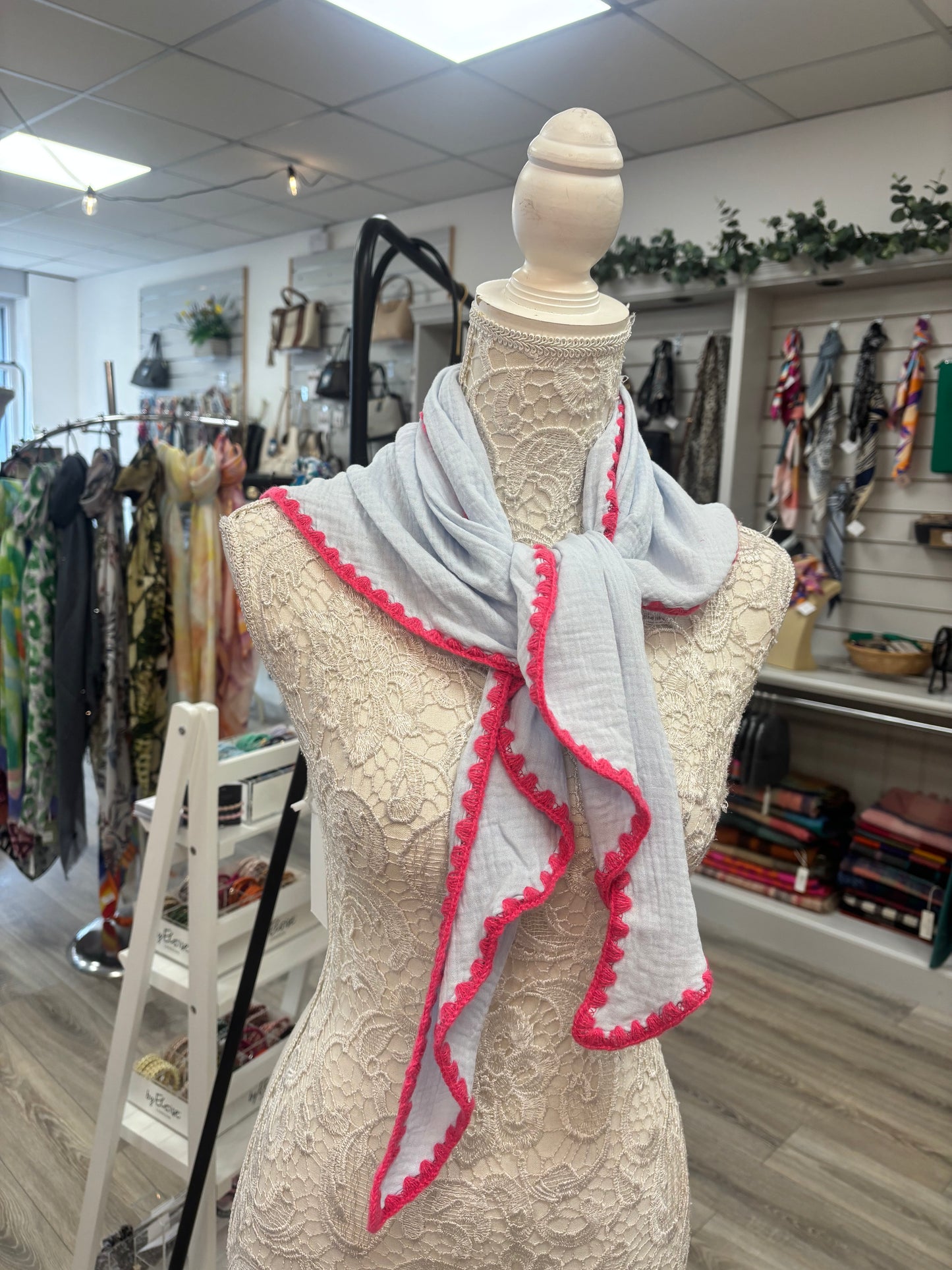 Cherith cheesecloth triangle scarf