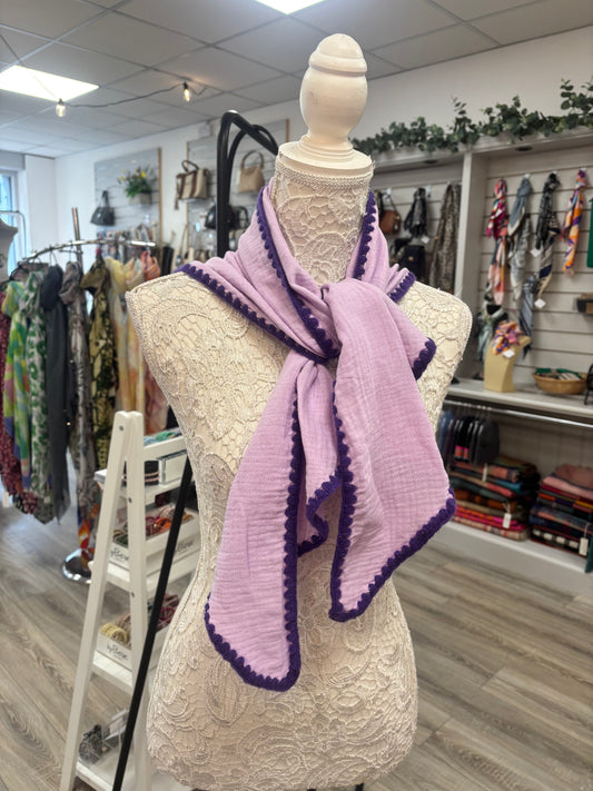 Cherith cheesecloth triangle scarf