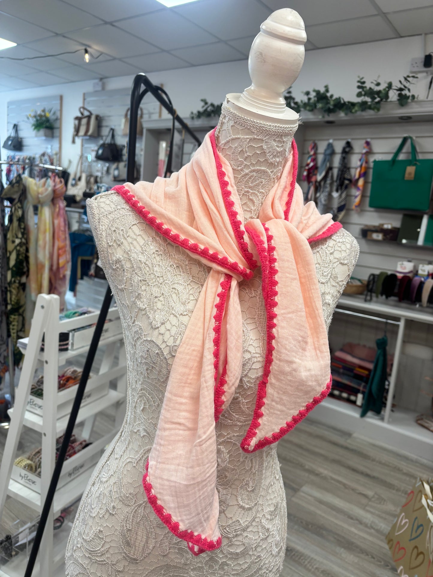 Cherith cheesecloth triangle scarf