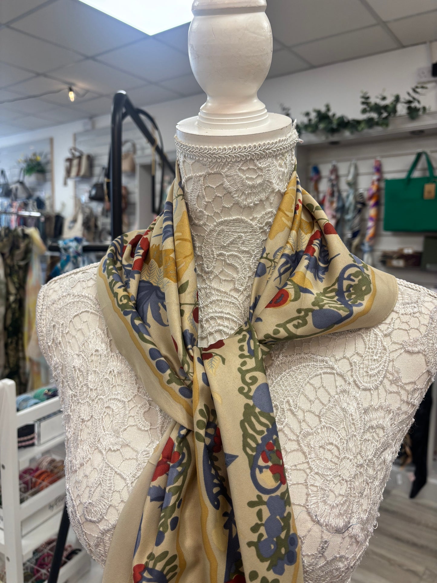 Folksy print scarf