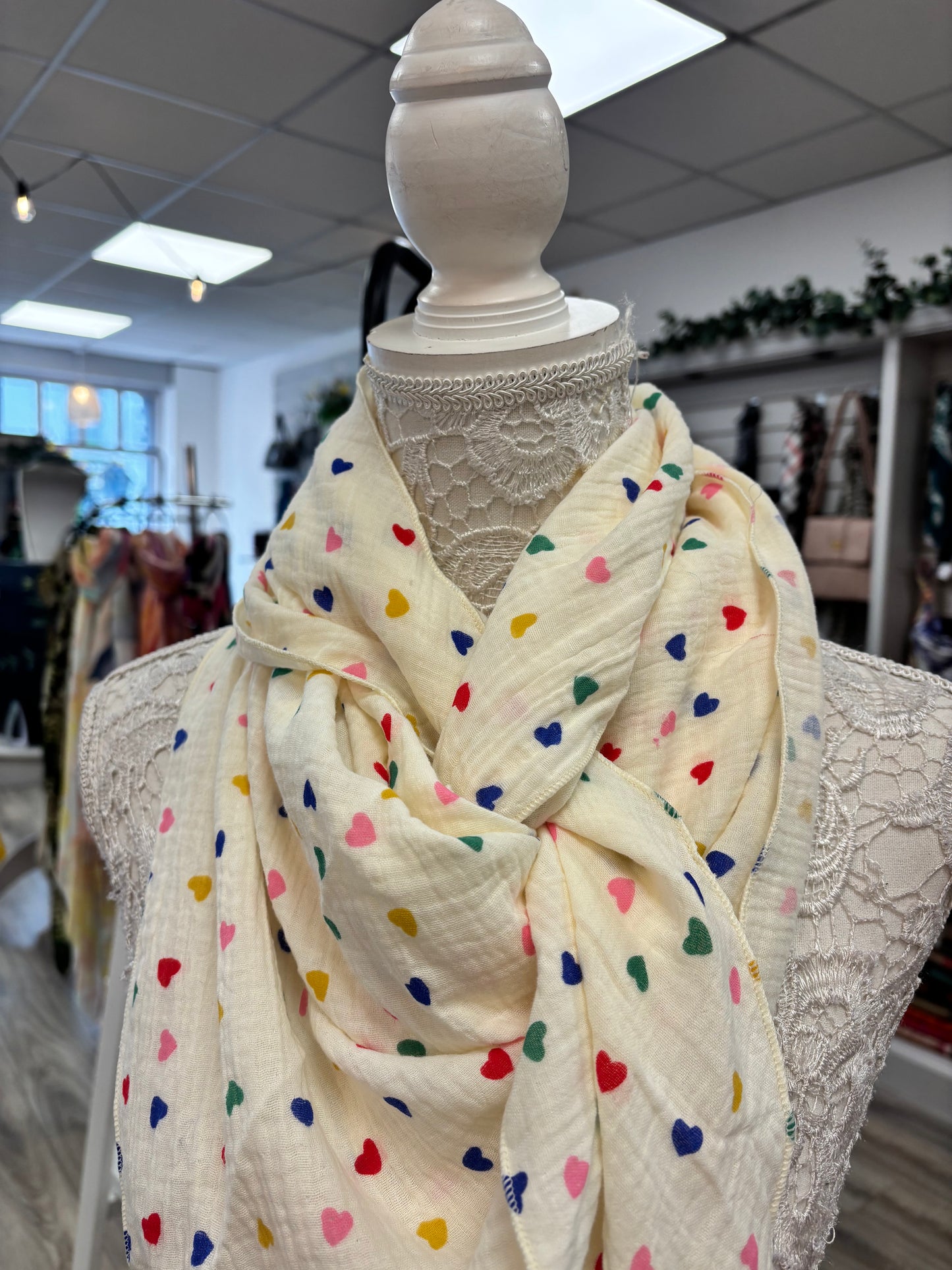 Lena heart scarf