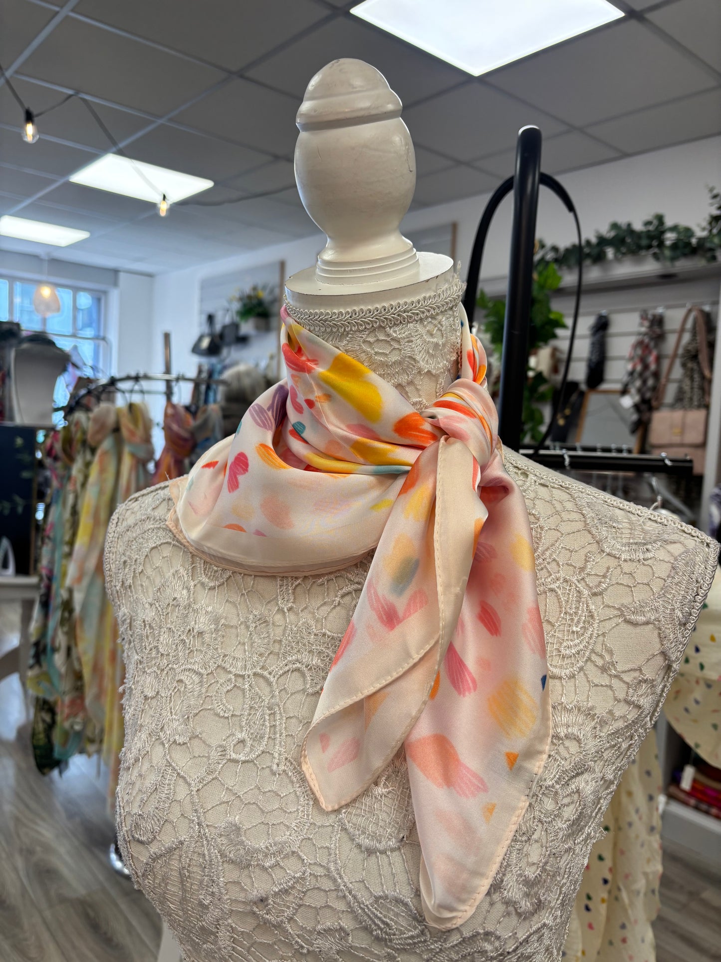 Love heart scarf