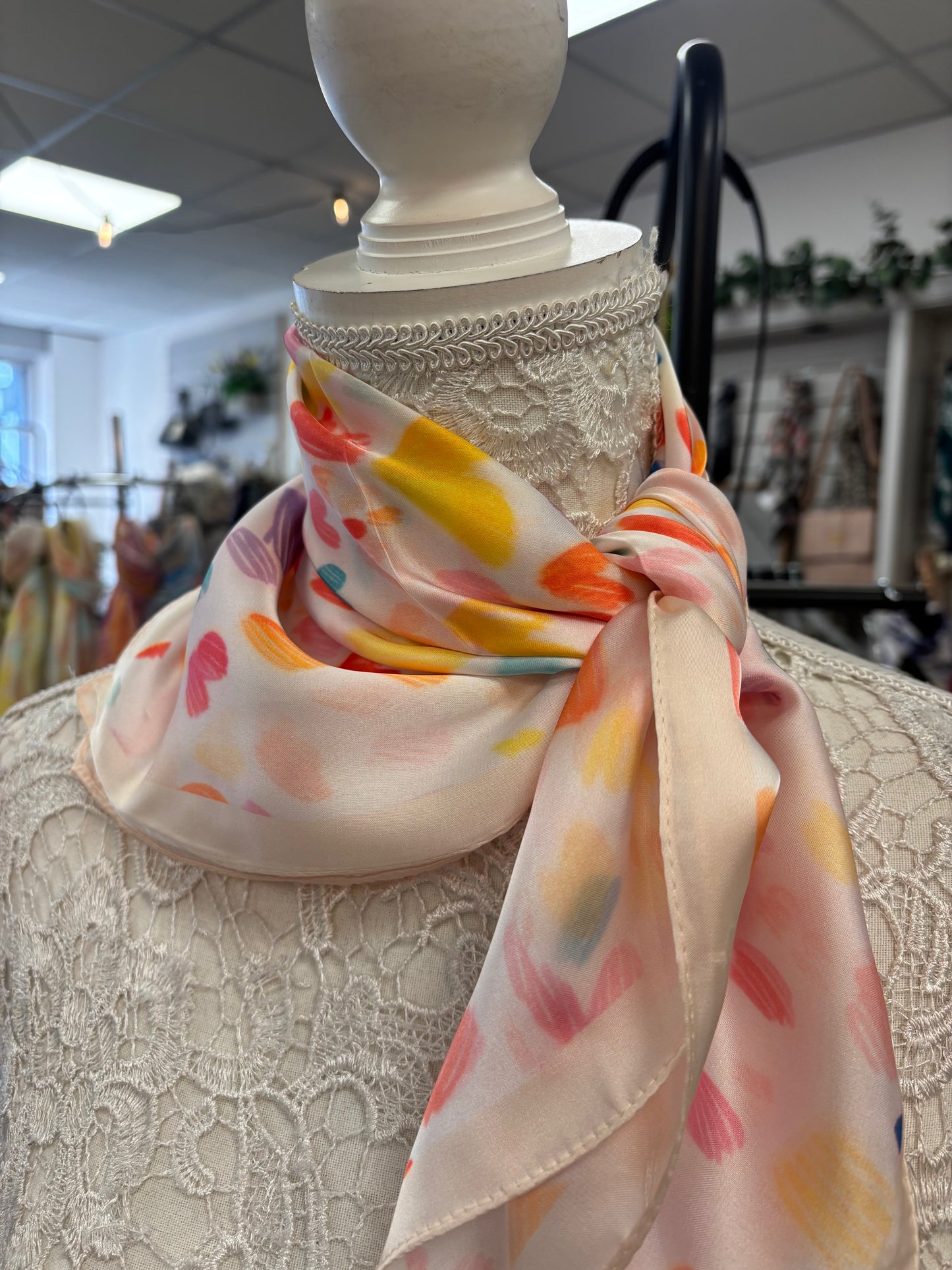 Love heart scarf