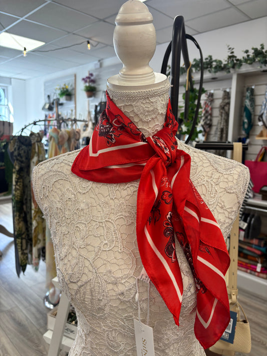 Hailey red neck scarf