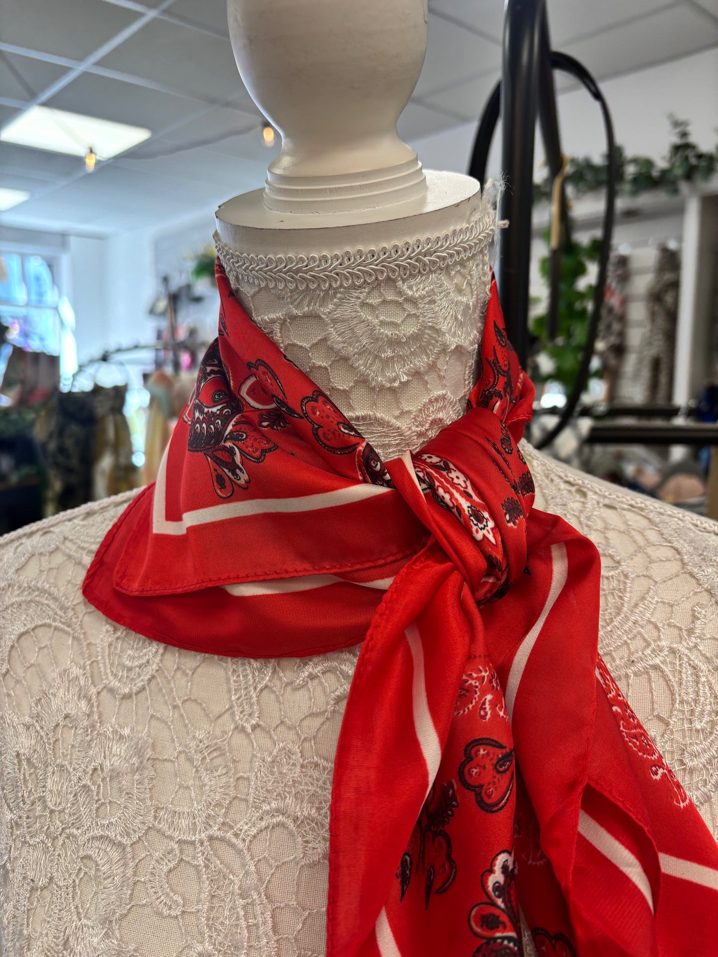 Hailey red neck scarf