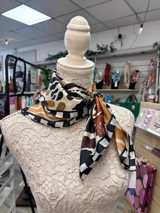 Gina animal print scarf