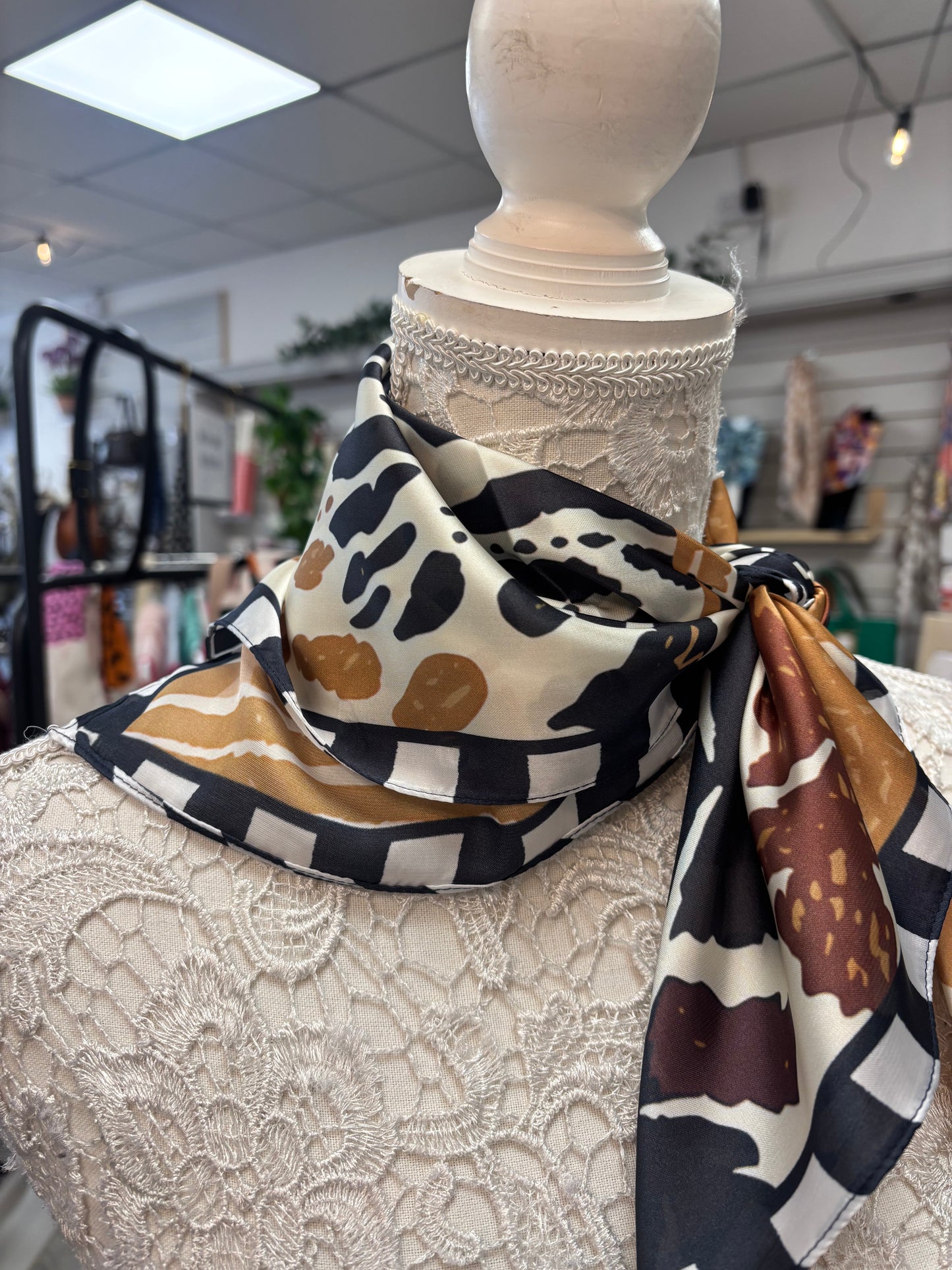Gina animal print scarf