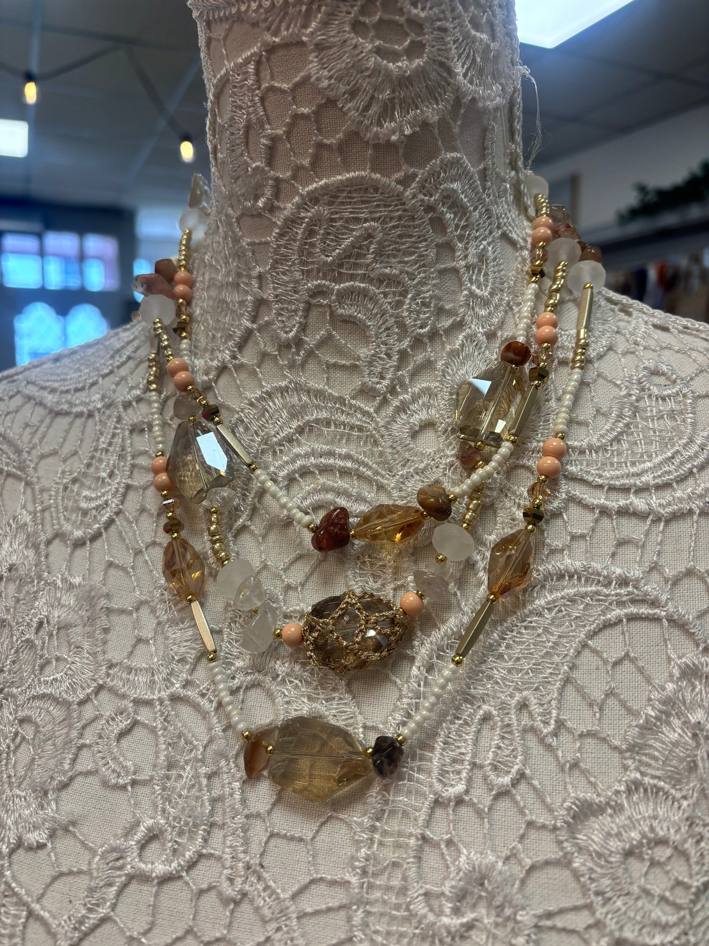 Luxury beaded necklace