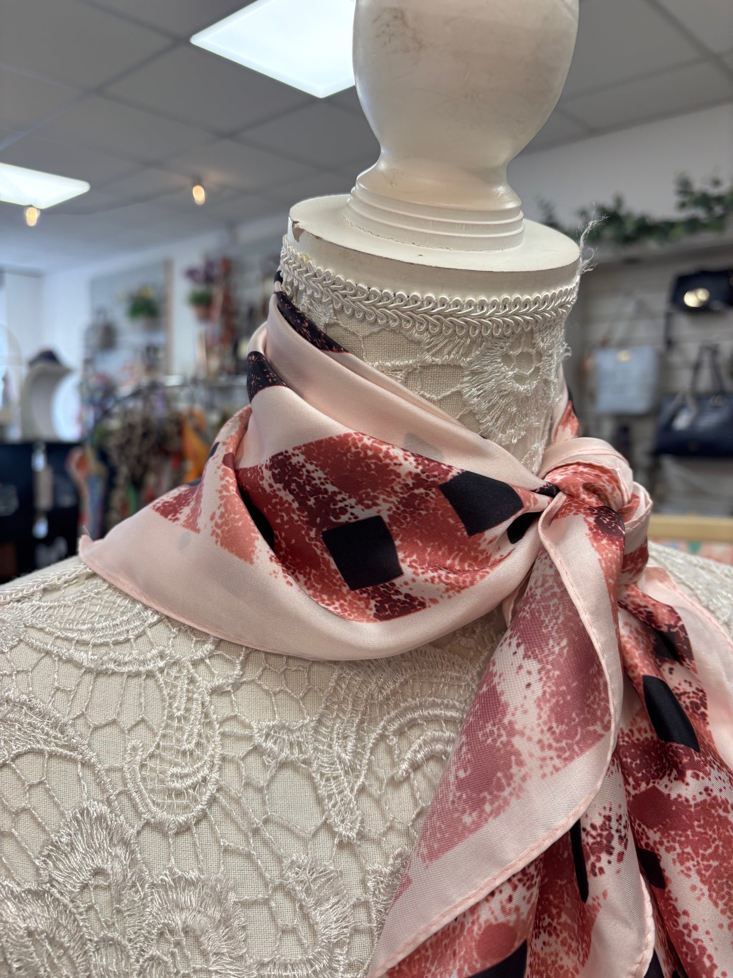 Gilly animal print neck scarf
