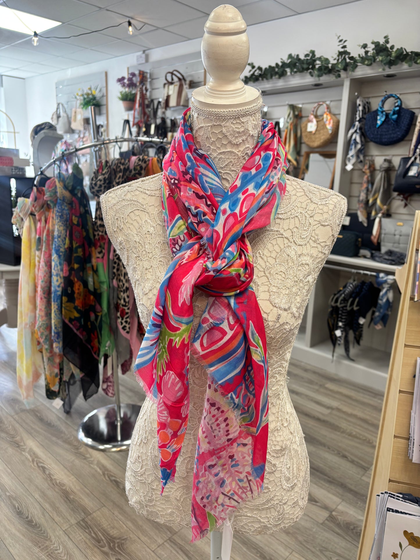 Lorena abstract summer scarf