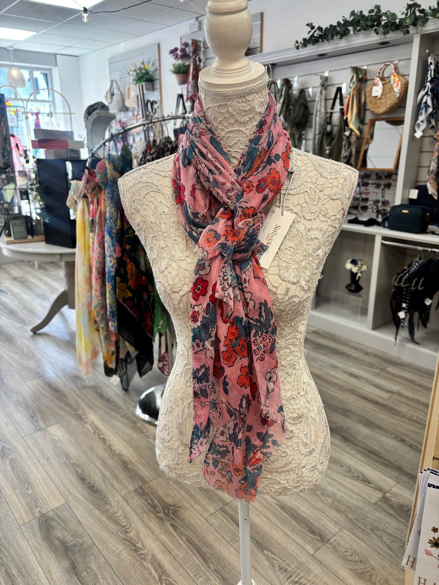 Gina ditsy flower print scarf