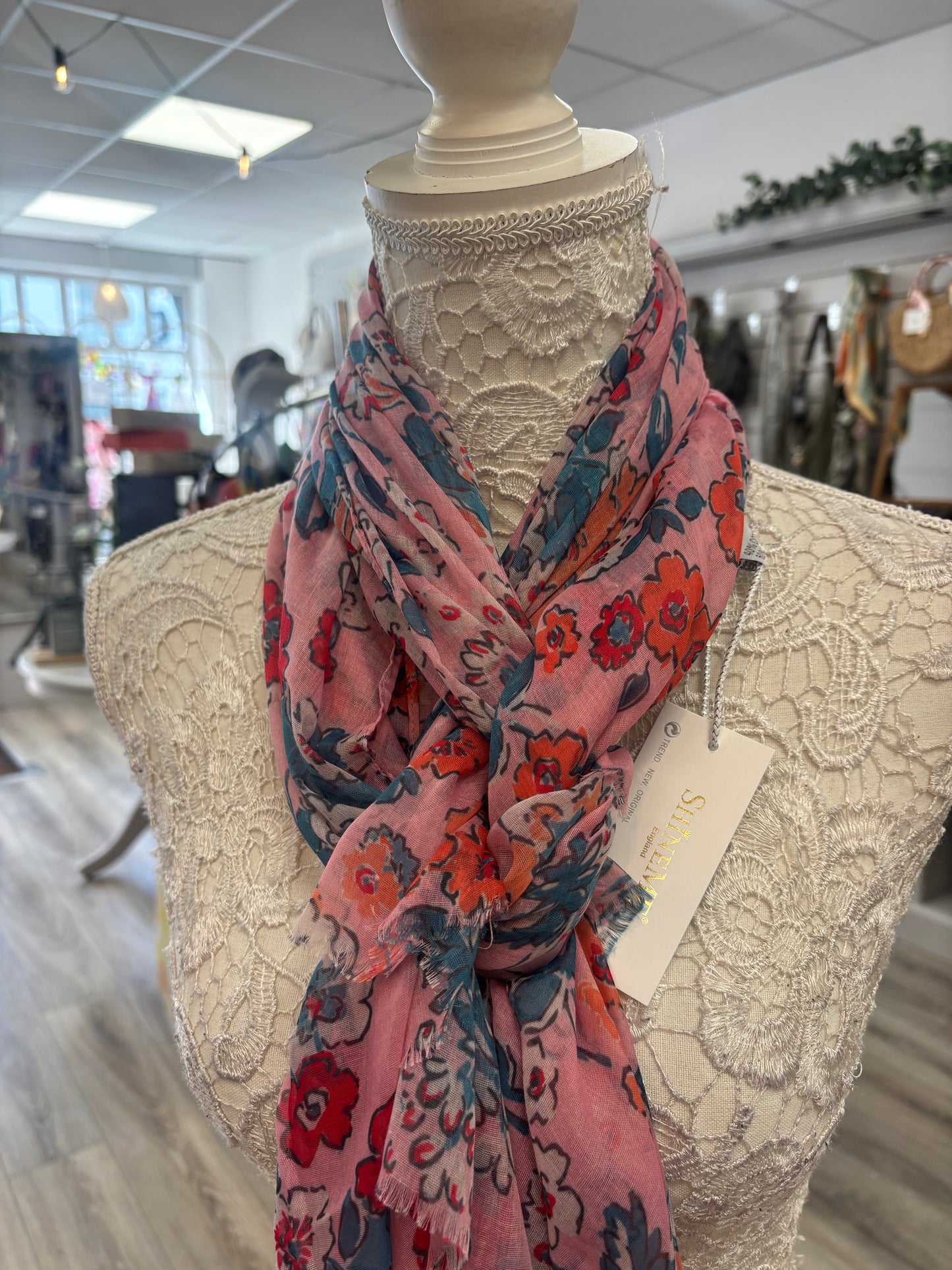 Gina ditsy flower print scarf