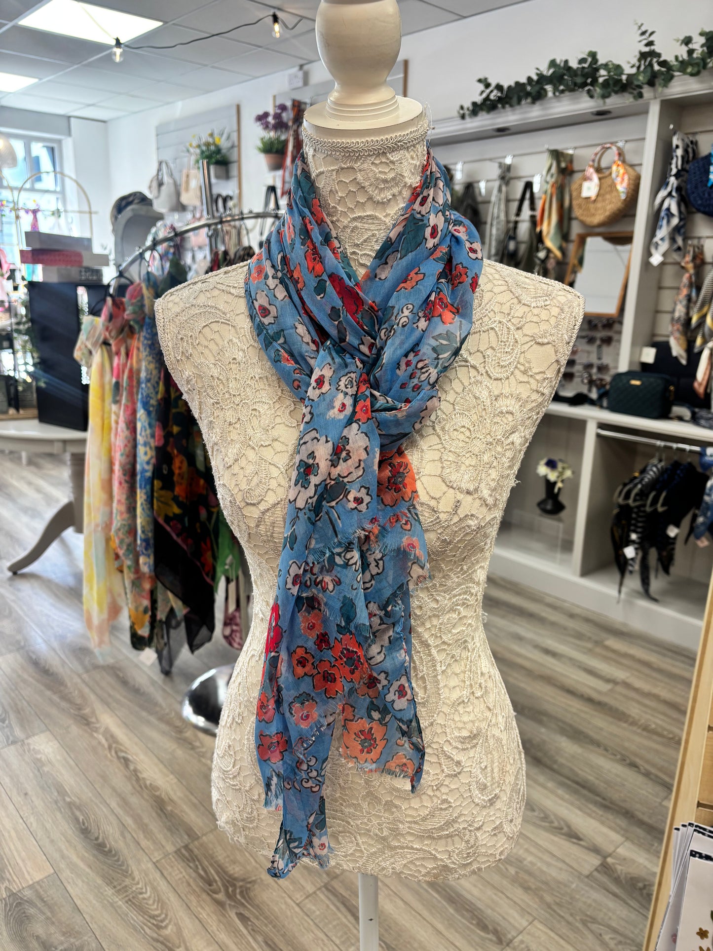 Gina ditsy flower print scarf